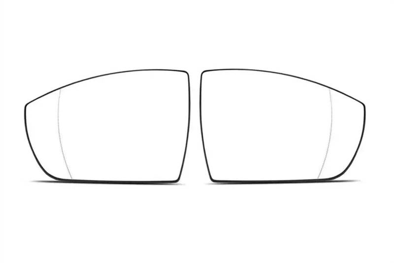 Spiegelglas Ersatz Für Ford Für Ecosport 2013 2014 2015 2016-2019 Auto Außenspiegel Reflektierende Glaslinse Rückspiegellinsen 1 STÜCKE Außenspiegel Glas(A Pair no Heating) von CGBWMB