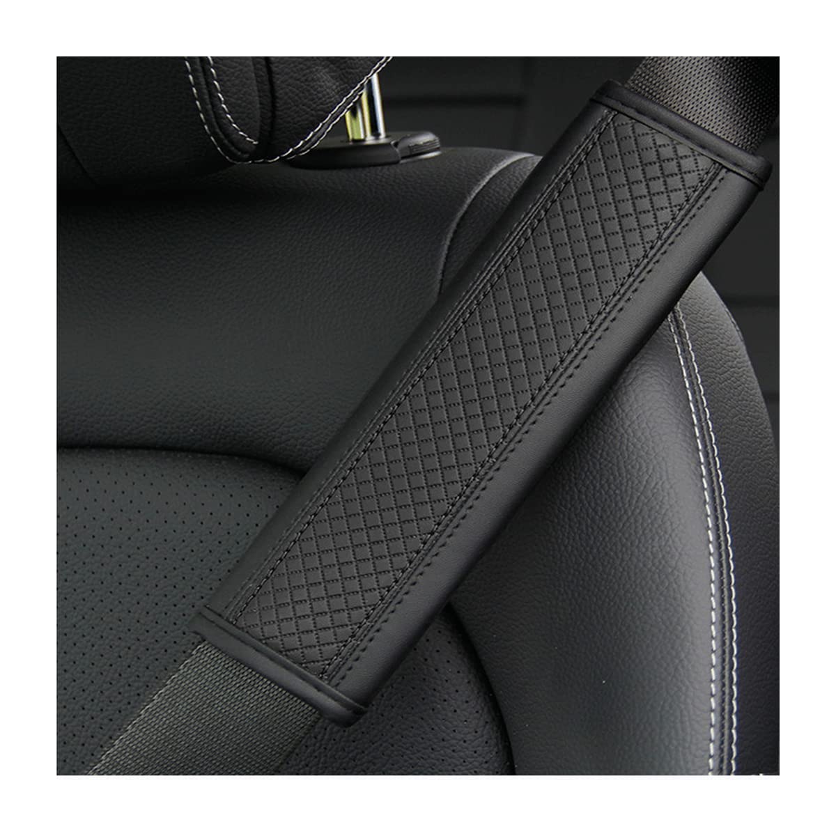 PU Leder Auto Sicherheitsgurt Abdeckungen Schulter Abdeckung Pad  Atmungsaktive Polsterung Sicherheitsgurte Auto Innen Zubehör