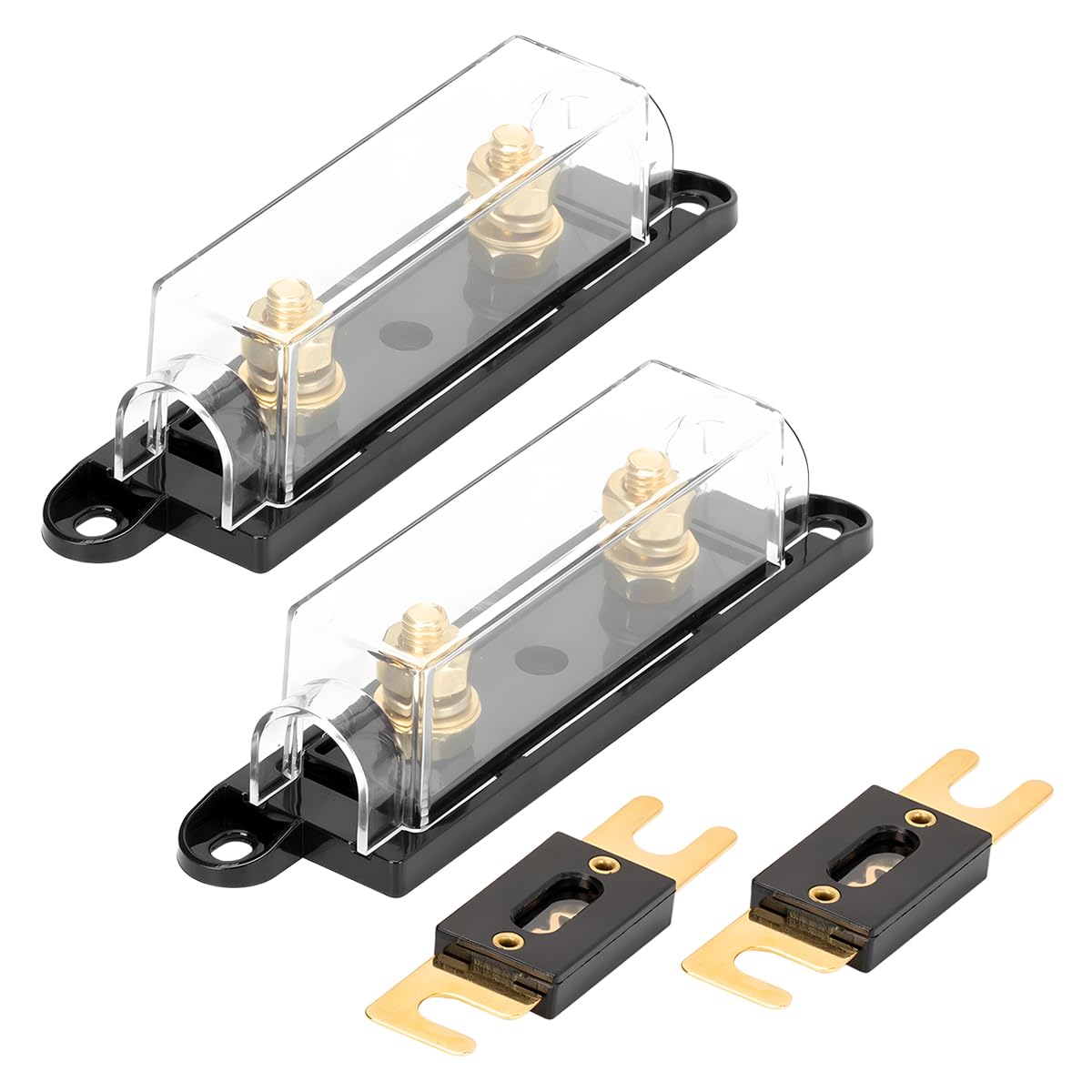 CGEAMDY 2 Stück In-Line ANL-Sicherungshalter, Auto-Audio-Stereo-ANL-Sicherungshalter, 32 VDC ANL-Sicherungen Für Auto Fahrzeuge(100A) von CGEAMDY