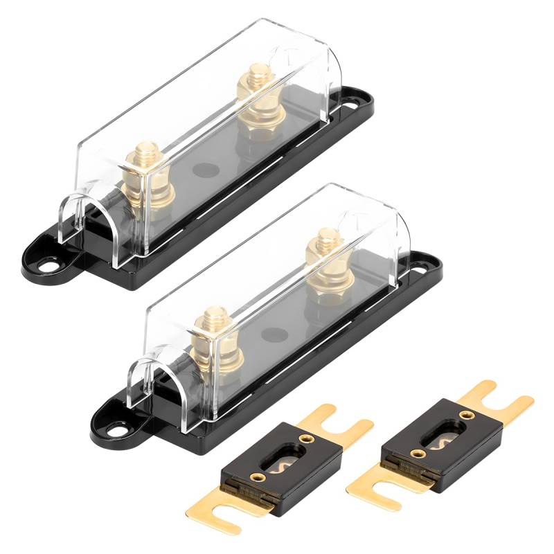 CGEAMDY 2 Stück In-Line ANL-Sicherungshalter, Auto-Audio-Stereo-ANL-Sicherungshalter, 32 VDC ANL-Sicherungen Für Auto Fahrzeuge Audio-Verstärker Solaranlage(150A) von CGEAMDY