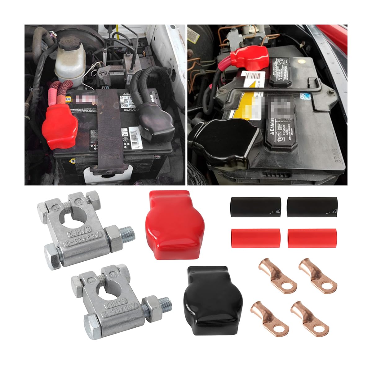 CGEAMDY 2 Stücke 12V Batterieklemmen, Autobatterie Schnellklemmen Batterieklemmen Steckverbinder, Für Die Batterieklemmengruppe Der Oberen Säule Von, Wohnmobilen von CGEAMDY