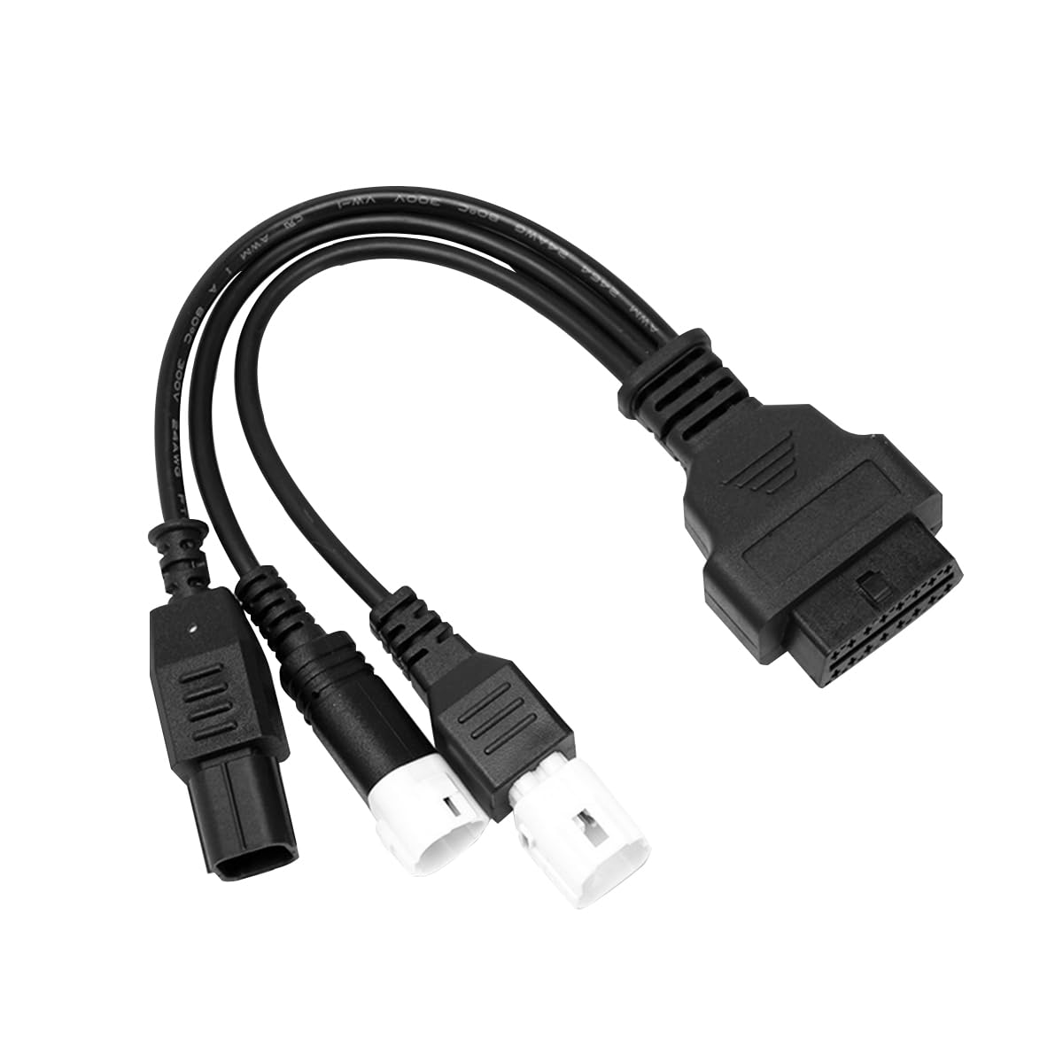 CGEAMDY 3 4 6-Pin Auf 16-Pin OBD2 Adapter Stecker Diagnosekabel, Motorrad-Scanner OBD2-Adapter, 3 4 6-Poliges OBD2-Diagnosekabel OBD-Fehlercode-Lesegerät-Adapter von CGEAMDY
