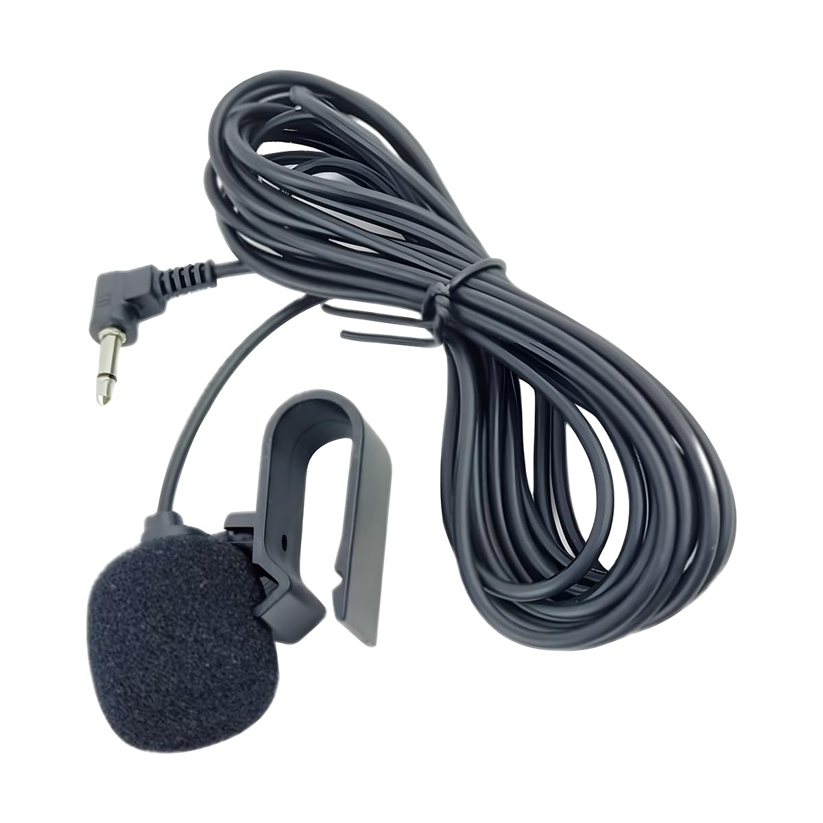 CGEAMDY 3.5 MM Externes Mikrofon, Auto-Mikrofon, Fahrzeug Mic Head Unit, 2 M Montagekabel Mic für Auto und Fahrzeughaupteinheit mit Bluetooth-Fähigem Stereo, Radio von CGEAMDY