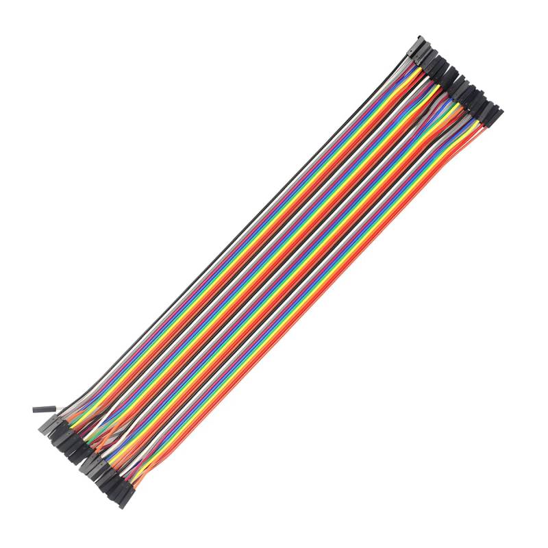 CGEAMDY 5 Stück Multicolored Jumper Wire 40pin, 40pin Weiblich Zu Weiblich Breadboard Jumper Drähte Ribbon Kabel Kit, 20cm Breadboard Jumper Drähte Ribbon Cables Kit von CGEAMDY