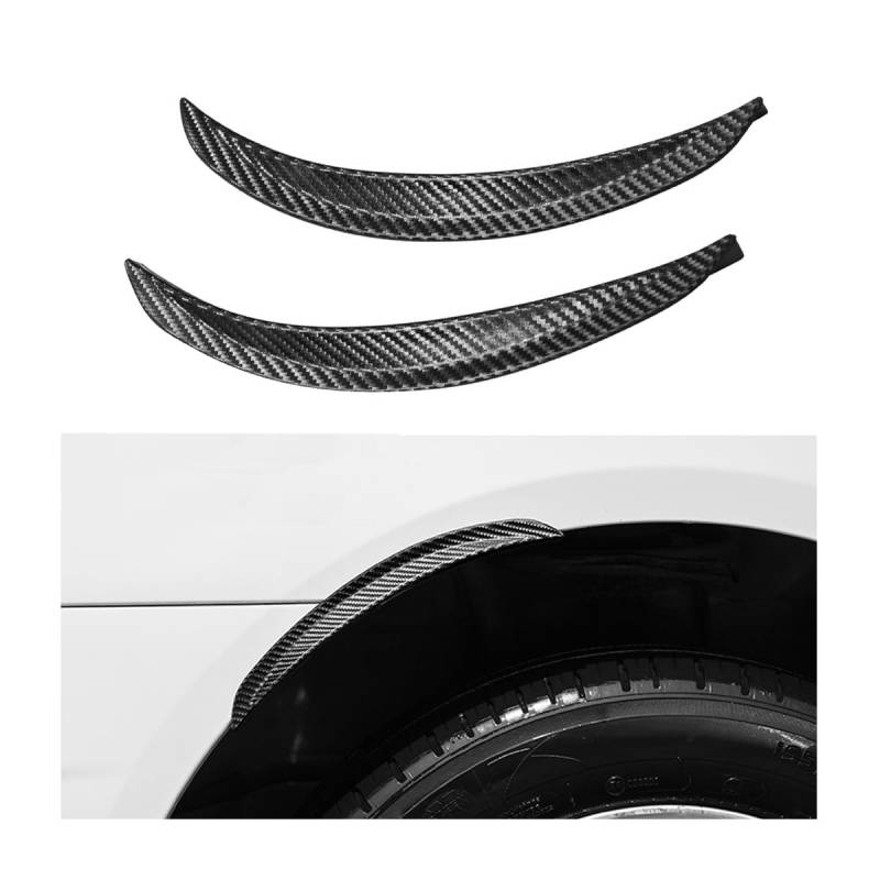 CGEAMDY Auto-kotflügelverbreiterungen, Kotflügelverbreiterung, Universal Mudguards Auto Rad Fender, Auto Reifen Augenbrauen Fender Trim Strip für Dekoration(2 Stück) von CGEAMDY