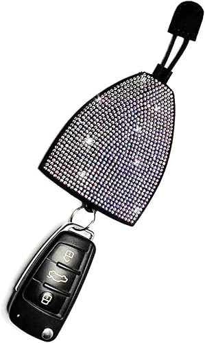 CGEAMDY Autoschlüsselschutzhülle Aus Leder, Schutzhülle Für Autoschlüssel Mit Diamanten, Hübsches Schlüsseletui,Strass Glitzer Diamant Autoschlüssel Etui(Farbig) von CGEAMDY