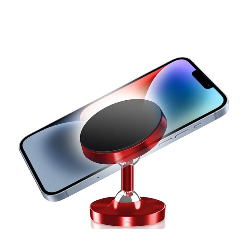 CGEAMDY Handyhalterung Auto Magnet Armaturenbrett Magnetische, Magnetische Telefonhalterung einem Kopf, 720° Verstellbare Magnetische Handyhalterung, Magnetic Mount Telefon Halterung Auto(Rot) von CGEAMDY