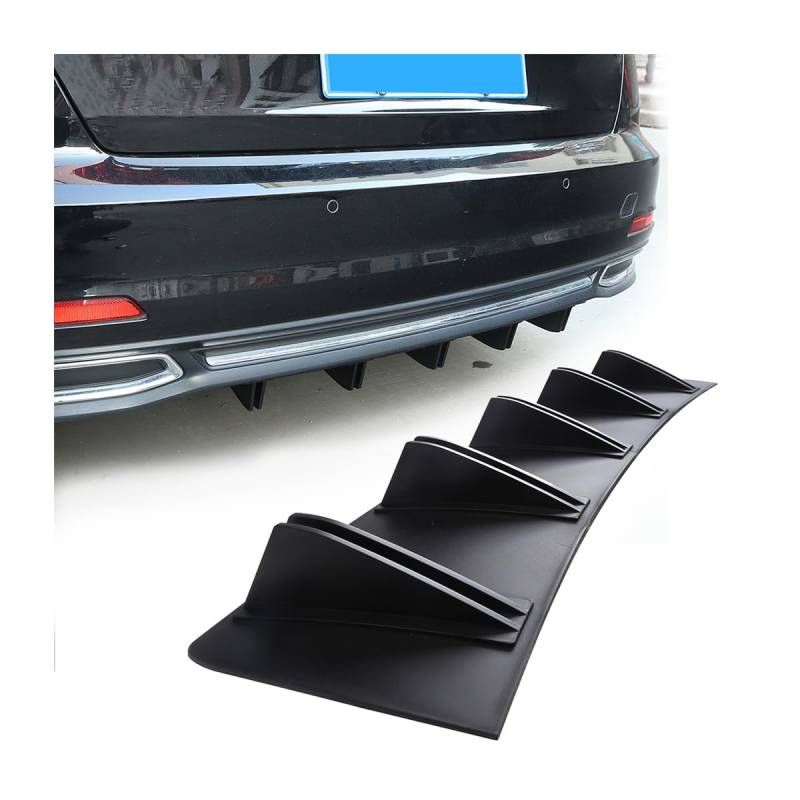 CGEAMDY Heckstoßstange Haifischflosse Diffusor, Heckstoßstange Shark Diffusor Spoiler, Universal Heckspoiler Shark Fin, Auto Heckspoiler Spoiler Lippe Heckstoßstange von CGEAMDY