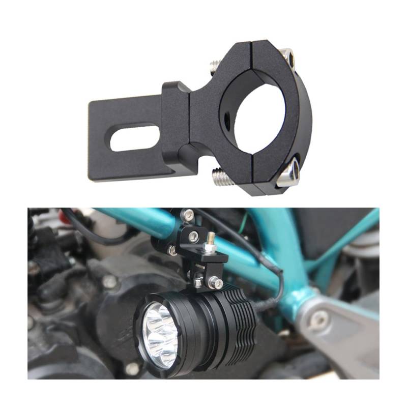 CGEAMDY Motorrad Lenker 22mm Scheinwerfer Halterung, Scheinwerfer Halterung Rohr Schelle für Motorrad, Moto LED Licht Halterung Rohrklemme, Universal Light Bar Rohrklemme von CGEAMDY