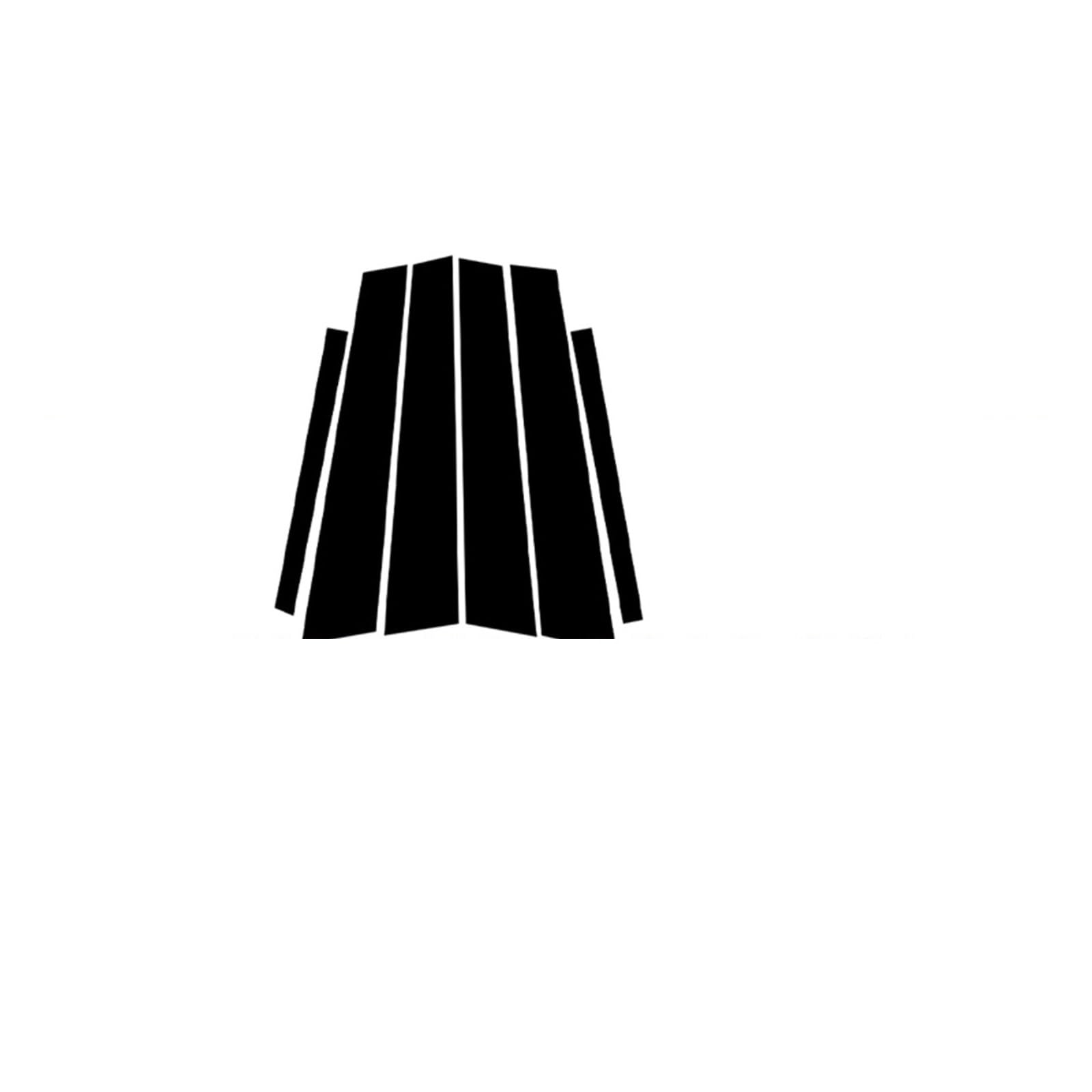 8 Stück glänzend schwarze Fenster-Tür-Säulen-Beiträge Verkleidungs-Abdeckungs-Tür-Dekorplatten-Aufkleber passend for BMW X1 F48 2016–2022 E84 2010–2015 Autotür B-Säule(For E84 2010-2015) von CGHUN
