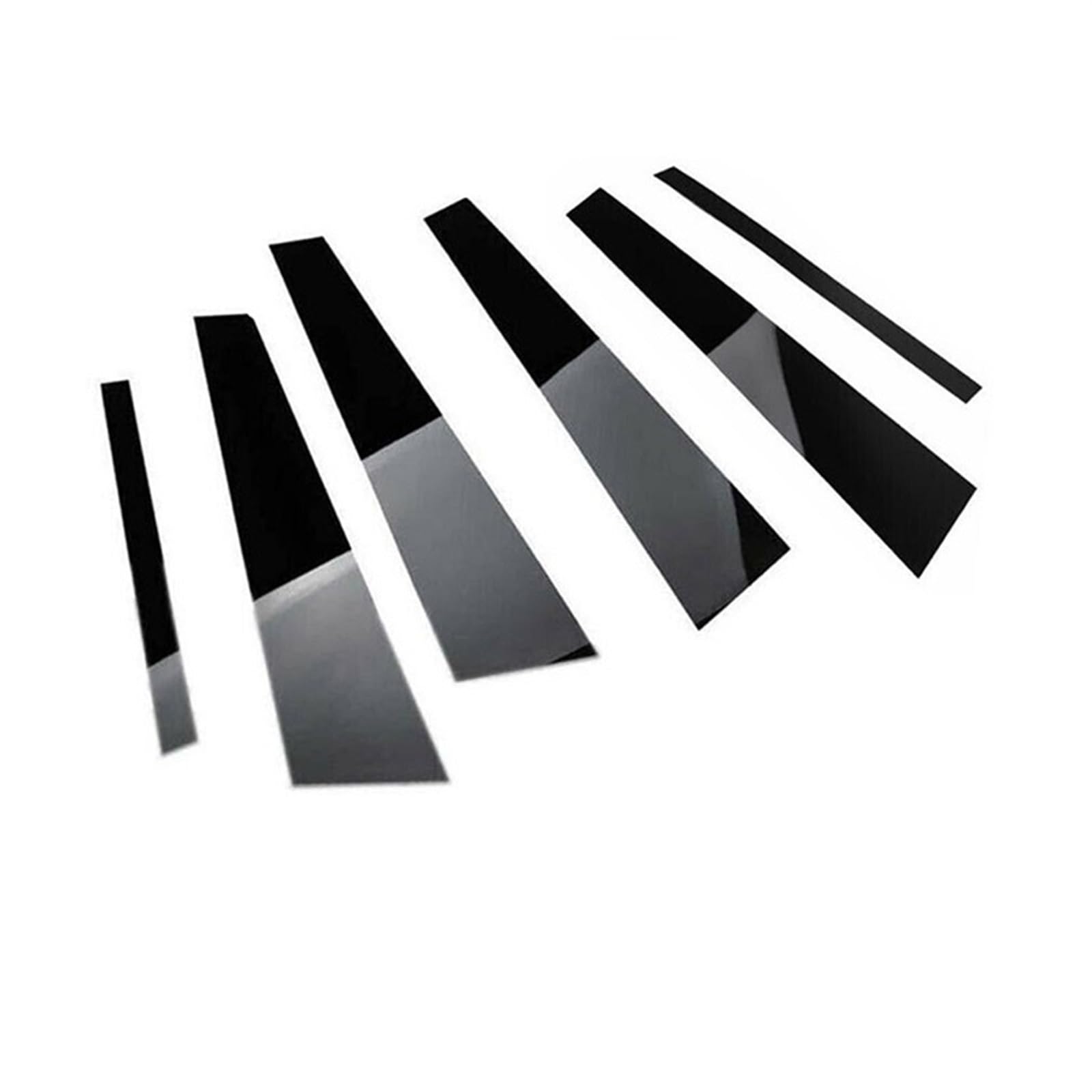 Carbonfaser-Schwarz-Säulenpfosten-Fenster-Türverkleidungs-Aufkleber-Abdeckungs-Kits Auto-Styling Passend for BMW 3er-Serie F30/F31/F34/F35 2012–2018 Autotür B-Säule(Glossy Black) von CGHUN