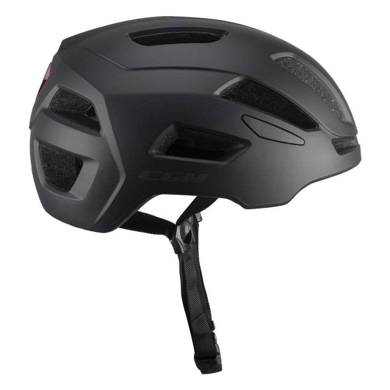 CGM Viale Fahrradhelm, Unisex, Erwachsene, Mattschwarz, L (58-61 cm) von CGM