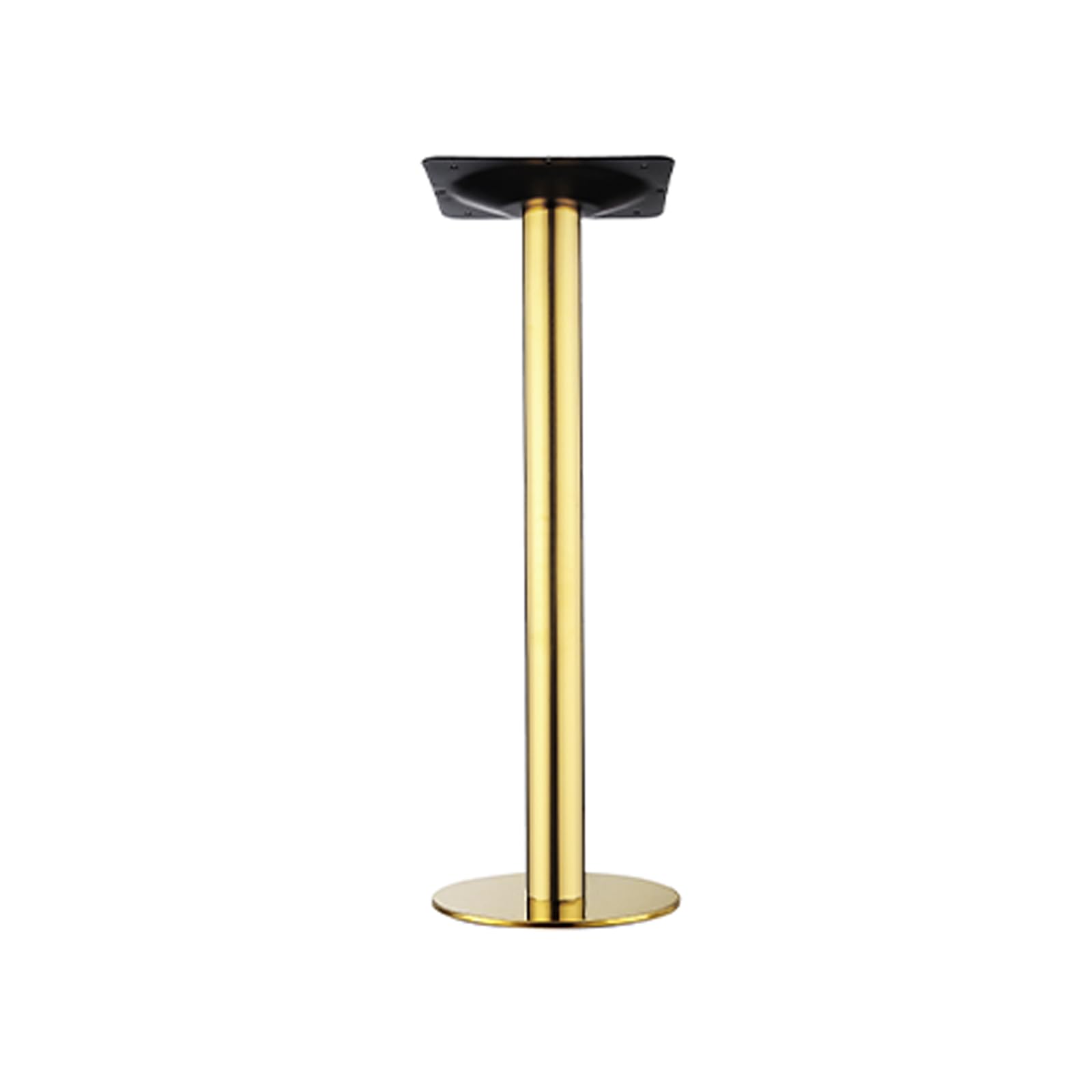 CHAASDEOM Heavy Duty Single Column Desk Leg,Stainless Steel Furniture Table Leg,Metal Breakfast Bar Stand Feet,with Screws(Gold,1100mm(43.3in)) von CHAASDEOM