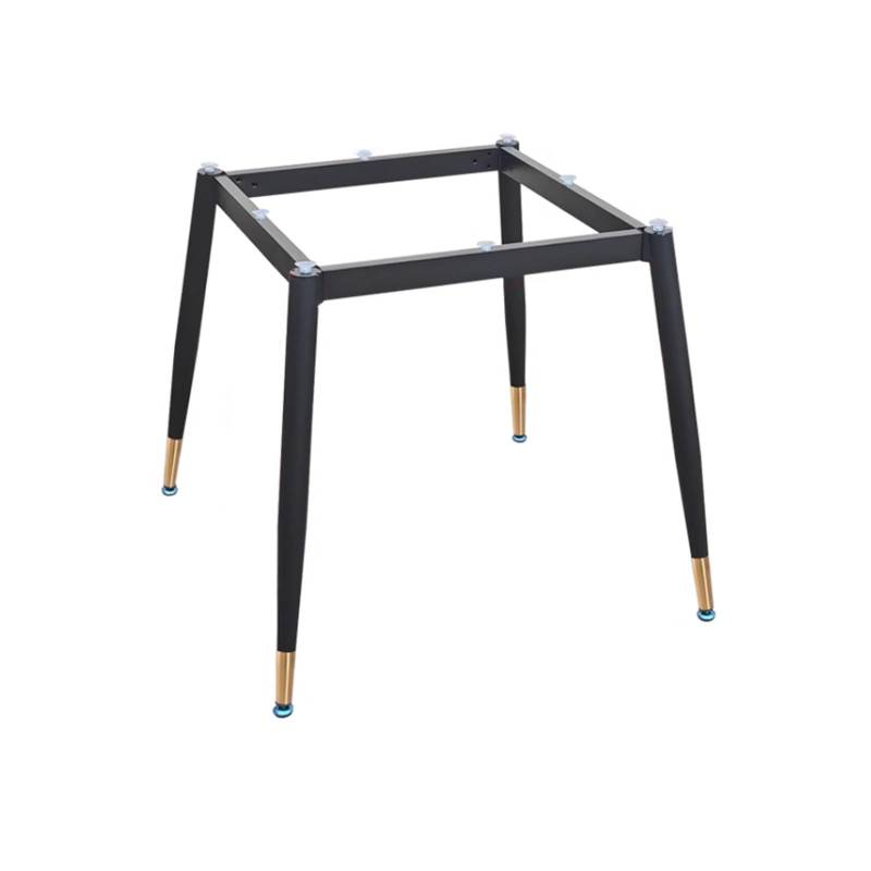 CHAASDEOM Metal Table Legs Heavy Duty Iron Dining Table Feet,Table Frame Support Foot,with Screws and Suction Cups(Black+Gold,35cm x 35cm x 60cm) von CHAASDEOM