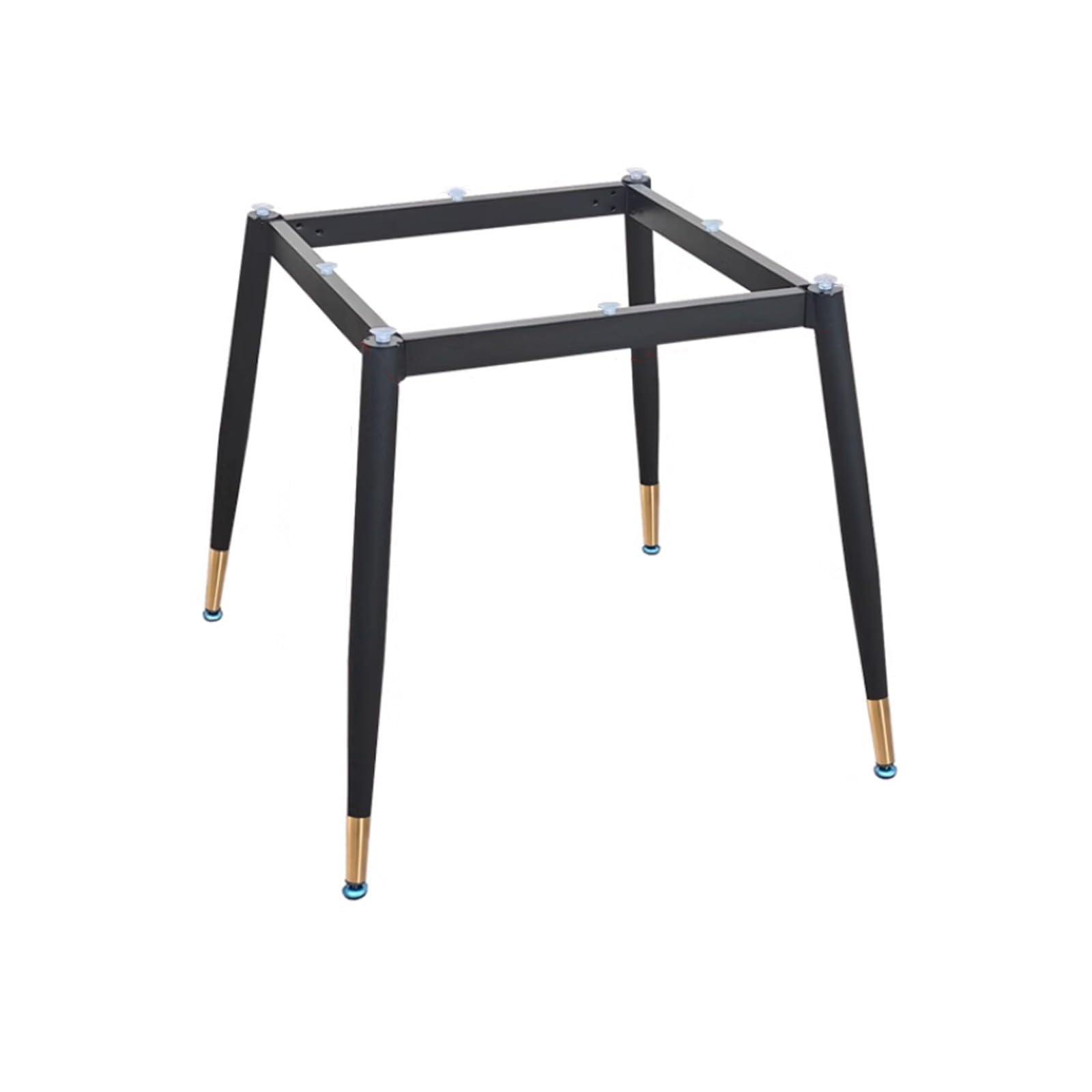 CHAASDEOM Metal Table Legs Heavy Duty Iron Dining Table Feet,Table Frame Support Foot,with Screws and Suction Cups(Black+Gold,40cm x 40cm x 72cm) von CHAASDEOM