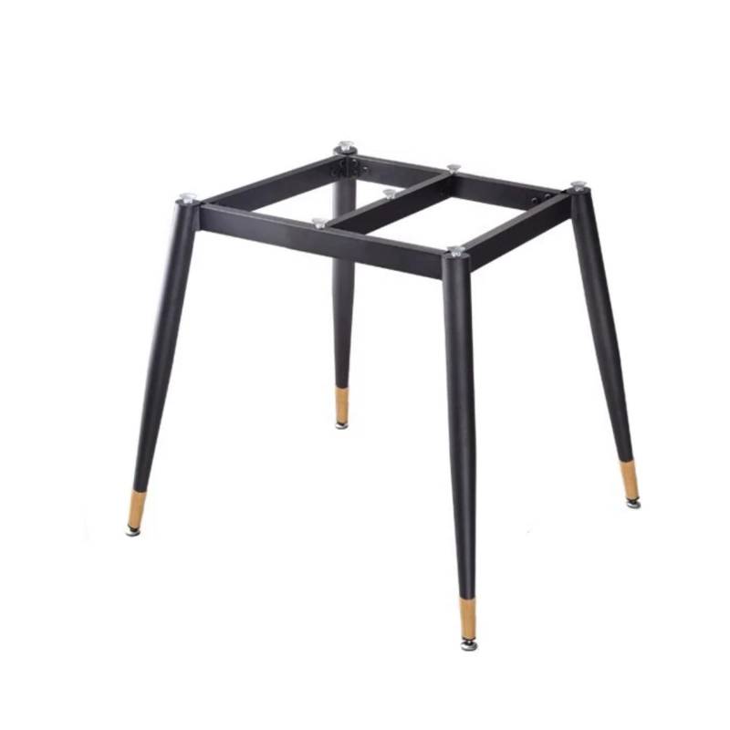 CHAASDEOM Metal Table Legs Heavy Duty Iron Dining Table Feet,Table Frame Support Foot,with Screws and Suction Cups(Black+Gold,90cm x 90cm x 72cm) von CHAASDEOM