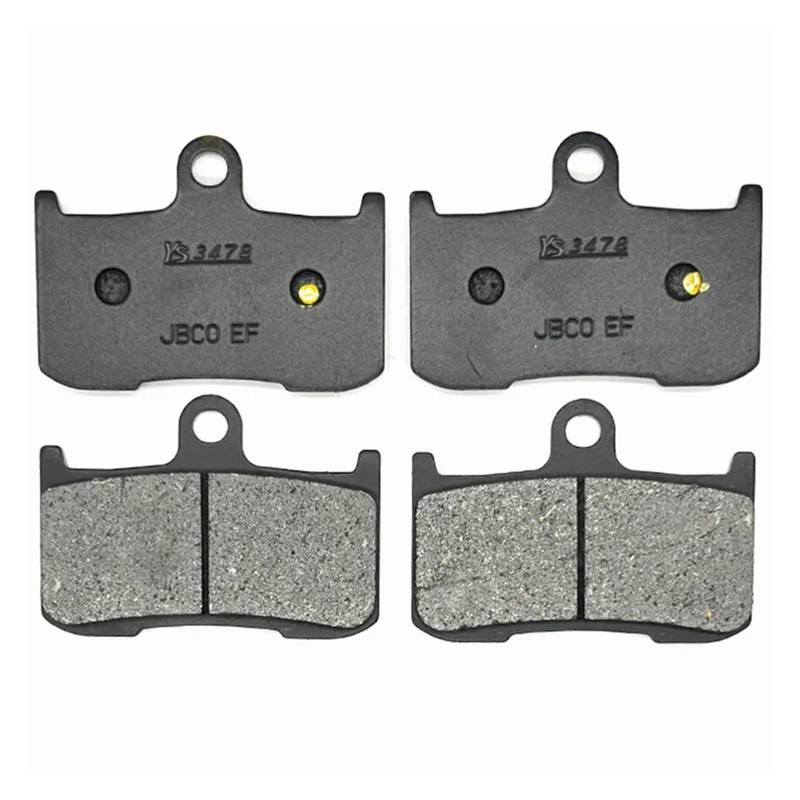 Motorrad Vorne Hinten Bremsbeläge for GSX800 GSXRS / GSX800FRQ GSX8R / DL800RQ VStrom 800 24 GSX800 / GSX800RQ GSX8S 23-24(2 X Front Brake Pads) von CHANGLES