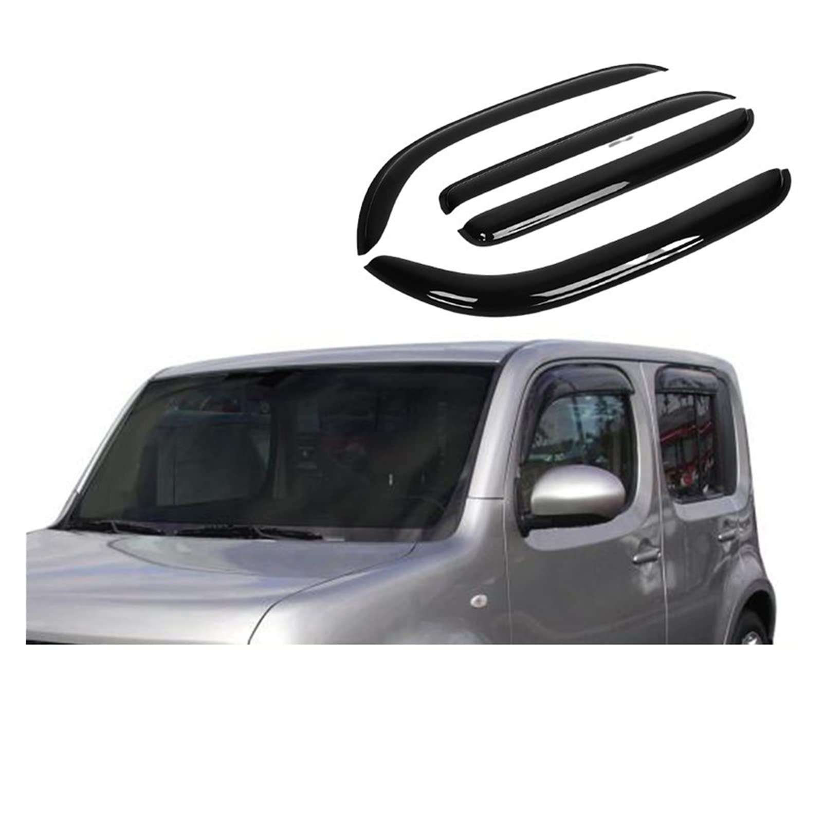 Windabweiser Seitenfenster Regenabweiser Fenstermaske Für Nissan Cube 2002 2003 2004 2005 2006 Windabweiser Seitenfenster von CHANGLES