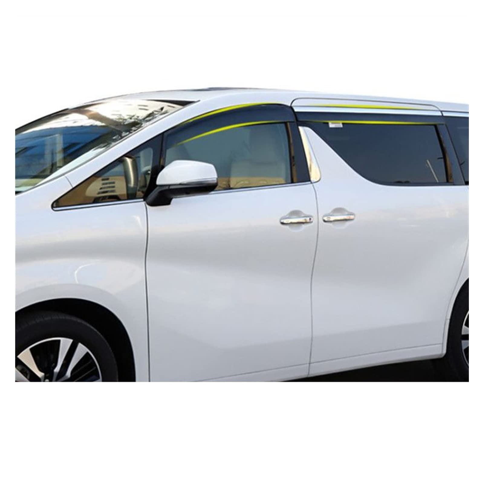 Windabweiser Seitenfenster Regenabweiser Fenstervisier Für Toyota Alphard Vellfire 30 Series 2014 2015 2016 2017 2018 2019 2020 Windabweiser Seitenfenster von CHANGLES