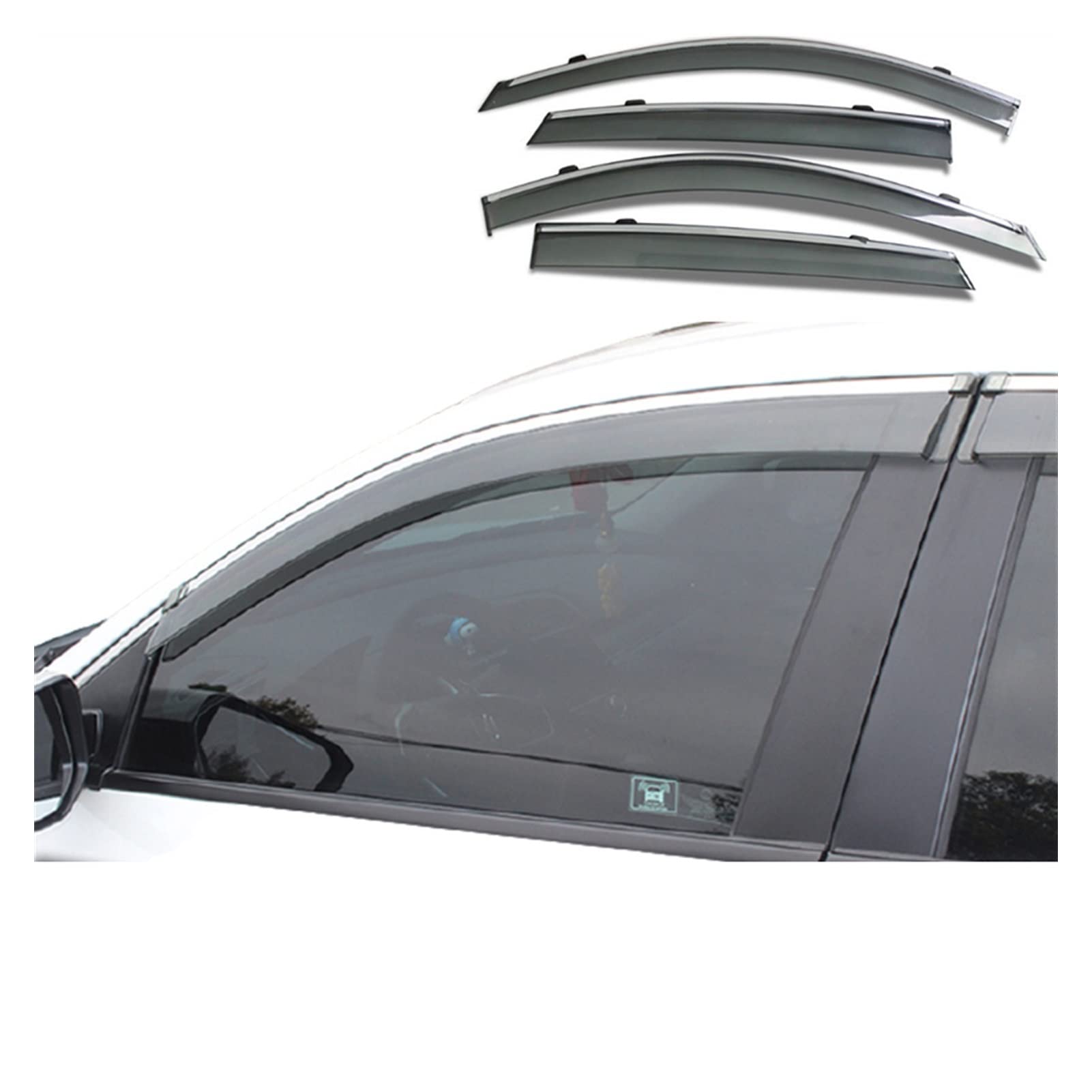 Windabweiser Seitenfenster Regenabweiser Seitenfenster-Visiere Für Honda Stream 2004-2018 Windabweiser Seitenfenster von CHANGLES