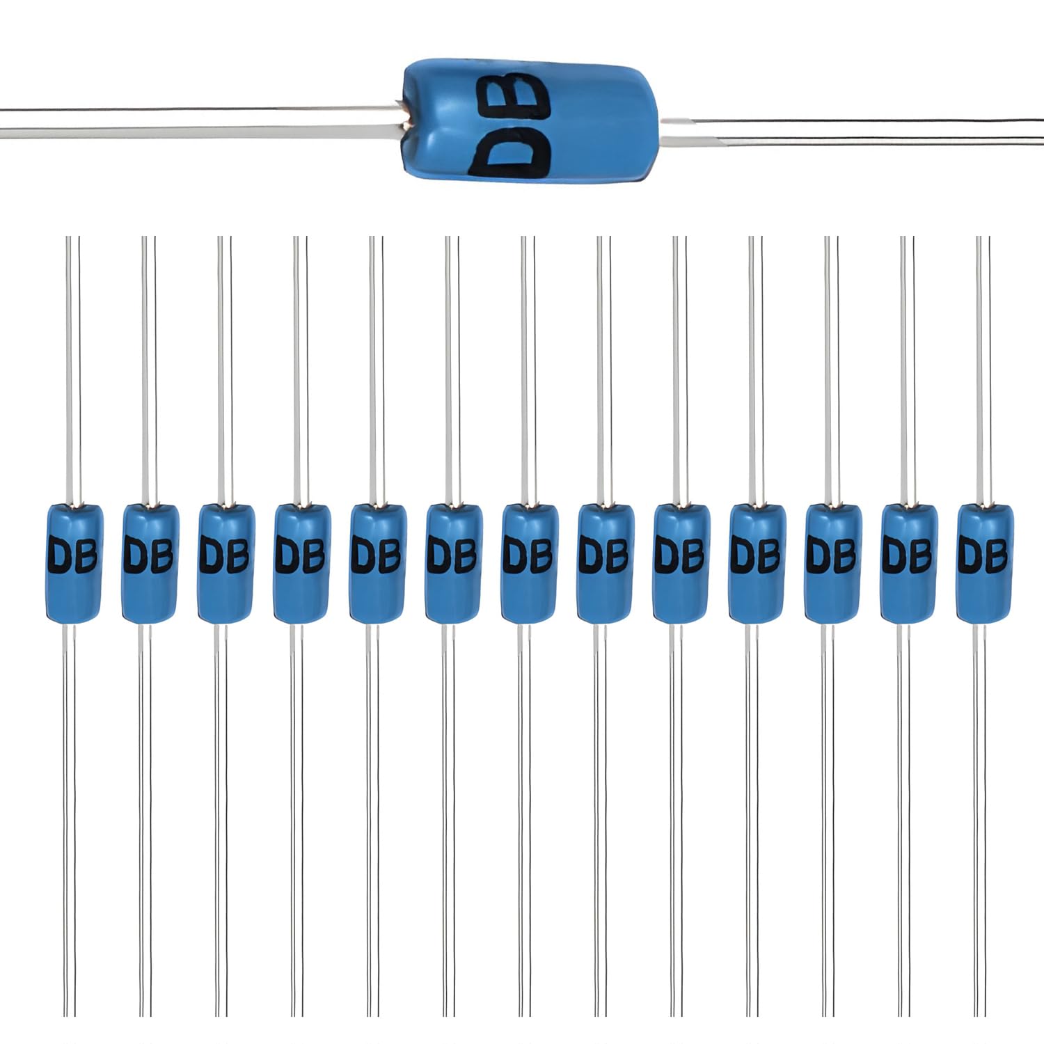 (Packung mit 100 Stück) Chanzon DB3 DIAC Bidirektionale Triggerdiode 2A 32V 150mW DO-35 (DO-204AH) DB-3 Axiale Siliziumdioden von CHANZON