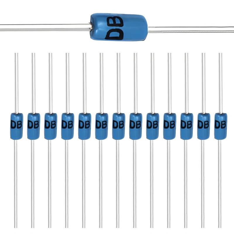 (Packung mit 100 Stück) Chanzon DB3 DIAC Bidirektionale Triggerdiode 2A 32V 150mW DO-35 (DO-204AH) DB-3 Axiale Siliziumdioden von CHANZON