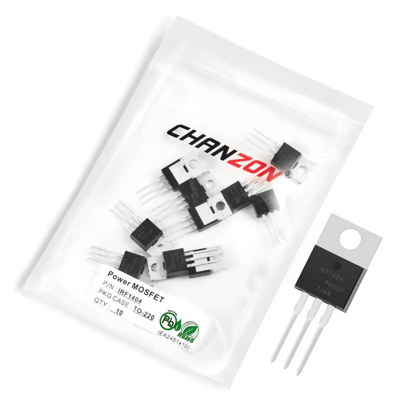 Chanzon 10 Stück IRF1404 TO-220 Power Sic MOSFET IRF1404PBF 202A Transistor von CHANZON