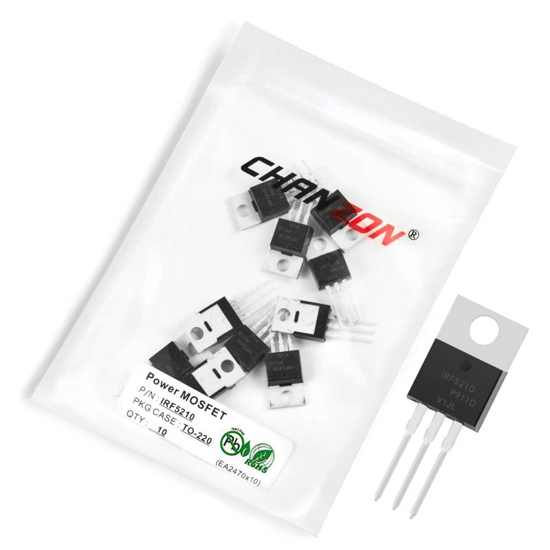 Chanzon 10 Stück IRF5210 TO-220 Power Sic MOSFET -40A Transistor von CHANZON