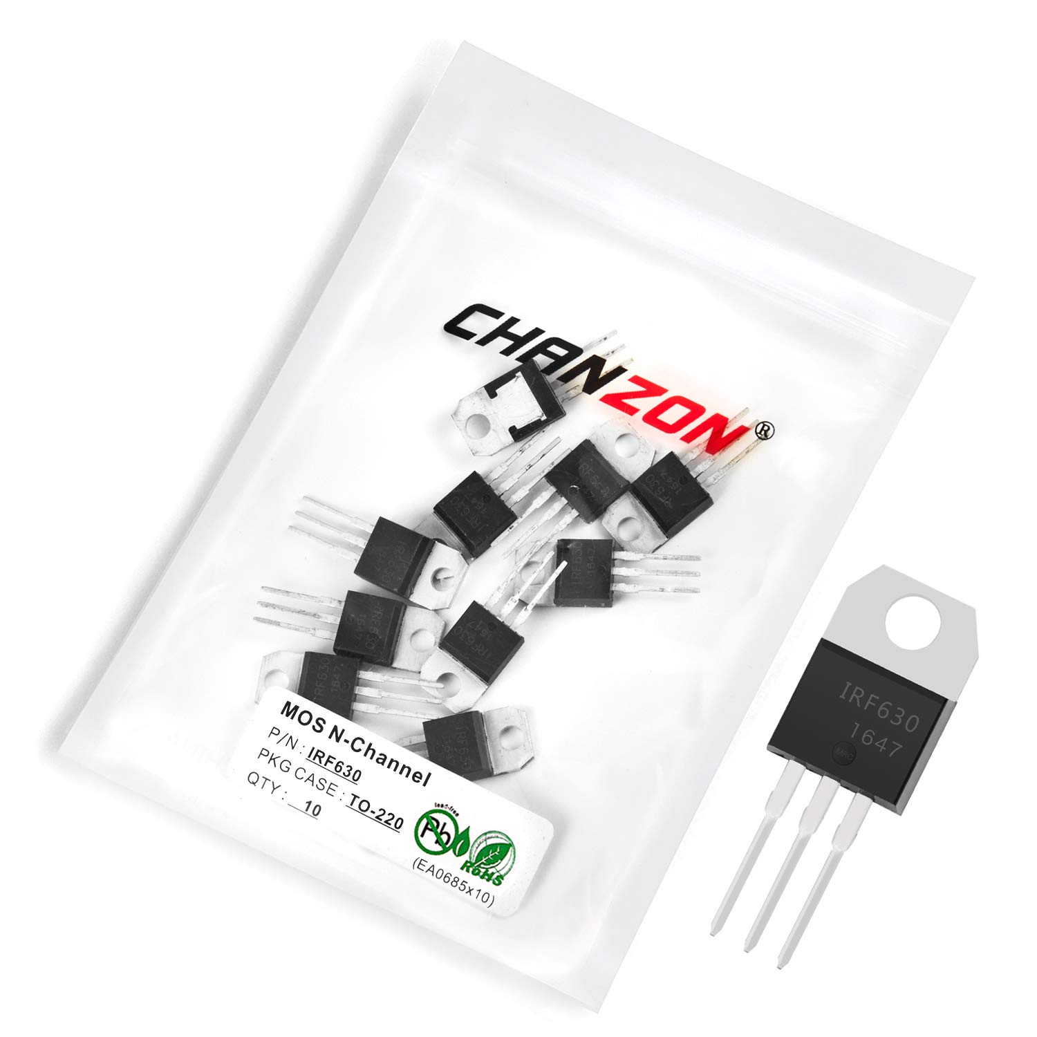 Chanzon 10 Stück IRF630 TO-220 Sic Mosfet MOS N-Kanal Transistor n-fet 9A von CHANZON