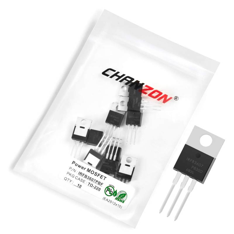 Chanzon 10 Stück IRFB3607PBF TO-220 Power Sic MOSFET 80A Transistor von CHANZON