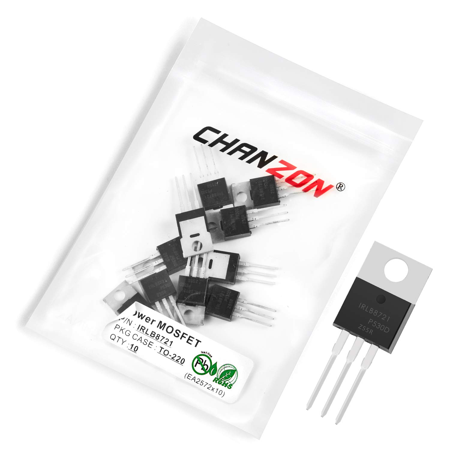 Chanzon 10 Stück IRLB8721 TO-220 Power Sic MOSFET Transistor IRLB8721PBF 62A Mosfets Transistor von CHANZON