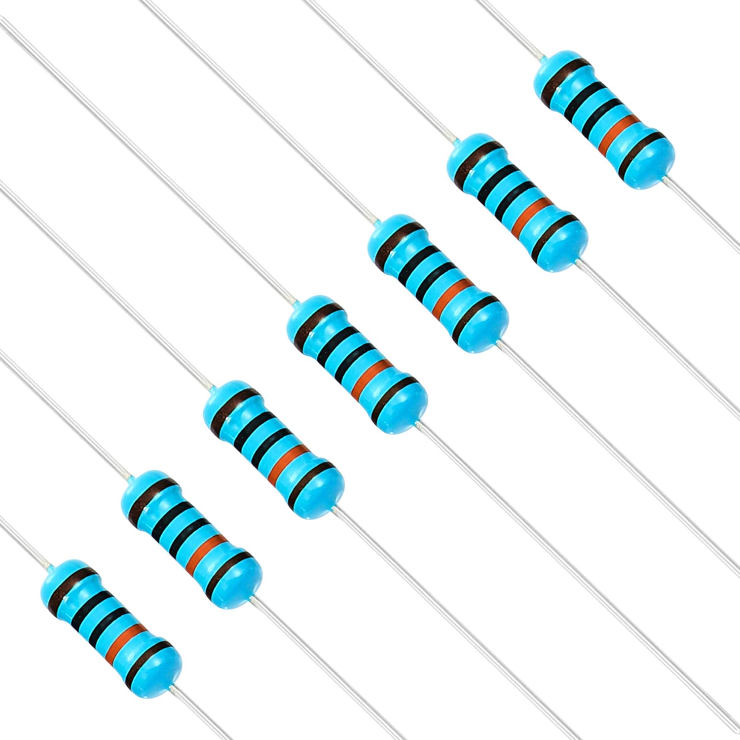 Chanzon 100pcs 1/2W (0.5W) 100K Ω Ohm Metallfilm-Fest widerstand 0,01 ±1% Toleranz 100KR MF Durchgangsbohrungs widerstände Strombegrenzung Rohs-zertifiziert Resistor von CHANZON