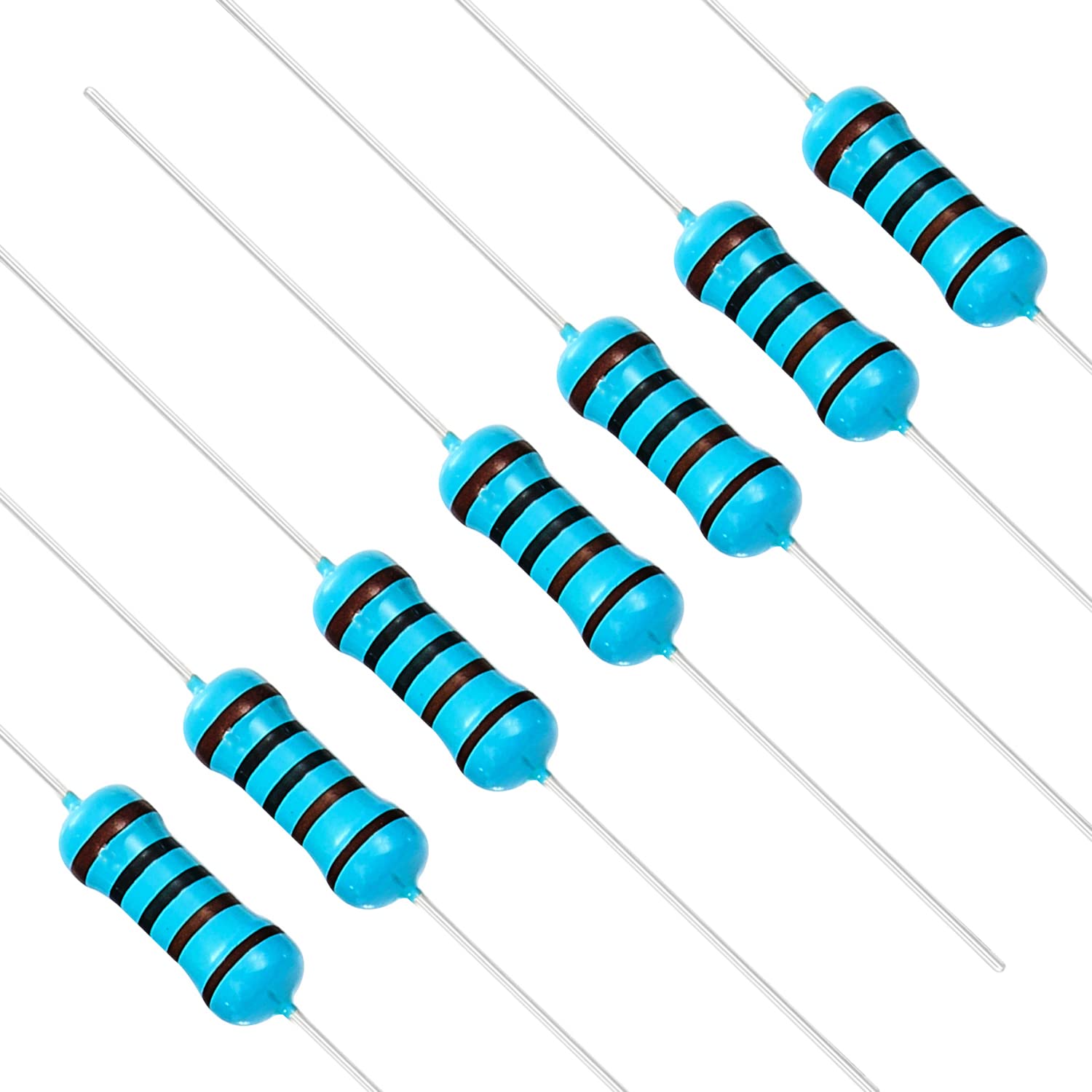 Chanzon 100pcs 1/2W (0.5W) 1K Ω Ohm Metallfilm-Fest widerstand 0,01 ±1% Toleranz 1KR MF Durchgangsbohrungs widerstände Strombegrenzung Rohs-zertifiziert Resistor von CHANZON