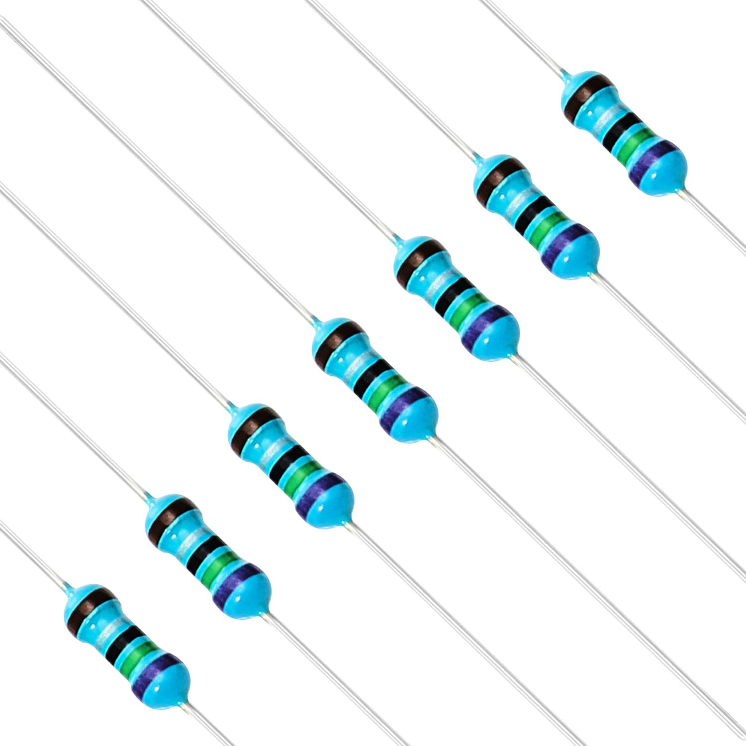 Chanzon 100pcs 1/4W (0,25W) 7,5 Ω Ohm 7r5 Metallfilm-Fest widerstand 0,01 ±1% Toleranz 7,5R MF Durchgangsbohrungs widerstände Strombegrenzung Rohs-zertifiziert Resistor von CHANZON