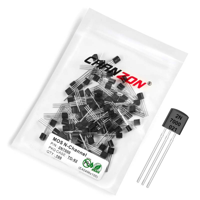 Chanzon 100pcs 2N7000 TO-92 Sic Mosfet MOS N-Kanal Transistor n-fet 200ma von CHANZON