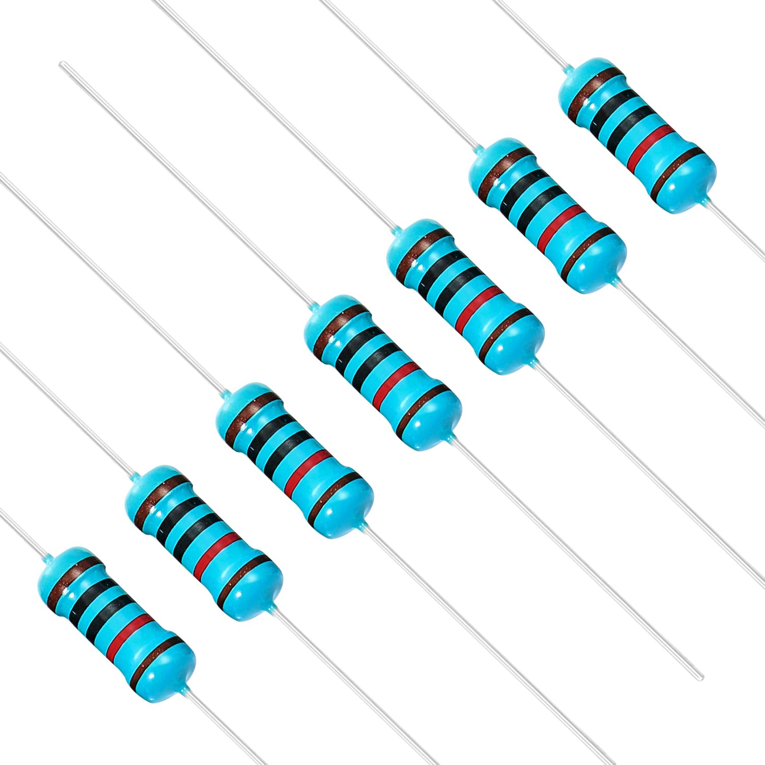 Chanzon 50pcs 1W 10K Ω Ohm 10000r Metallfilm-Fest widerstand 0,01 ±1% Toleranz 10KR MF Durchgangsloch widerstände Strombegrenzung Rohs-zertifiziert Resistor von CHANZON