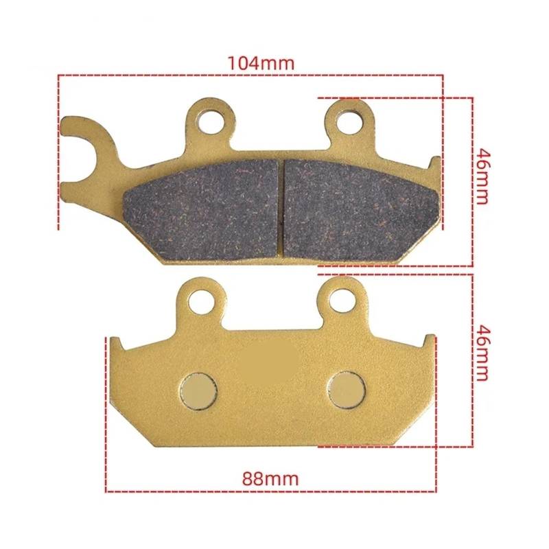 Vordere rechte Bremsbeläge Disc-Tabletten for Yxe85 Wolverine X2 R-Spec Alu EPS RS 2021-2022 YXF85 Wolverine x4 eps yxf yxe 85 von CHDHEVEGOD