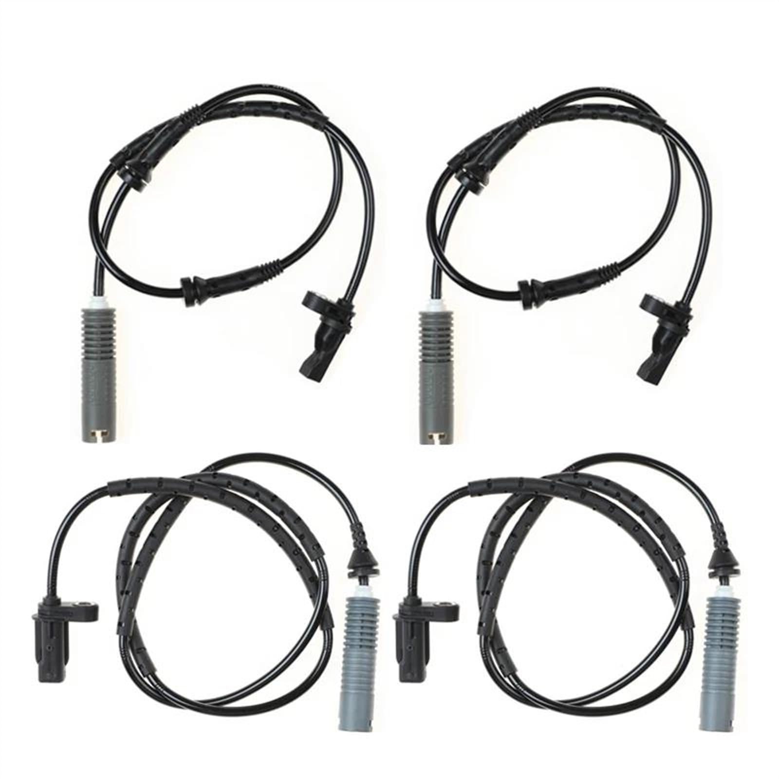 CHEFRU ABS Rad Drehzahl Sensor Kompatibel Mit 1' E81 E87 E88 E82 Für 3er Für E90 E91 Vorne/hinten Links/rechts ABS-Raddrehzahlsensor 34526762465 34526762466(A Set (Front Rear)) von CHEFRU