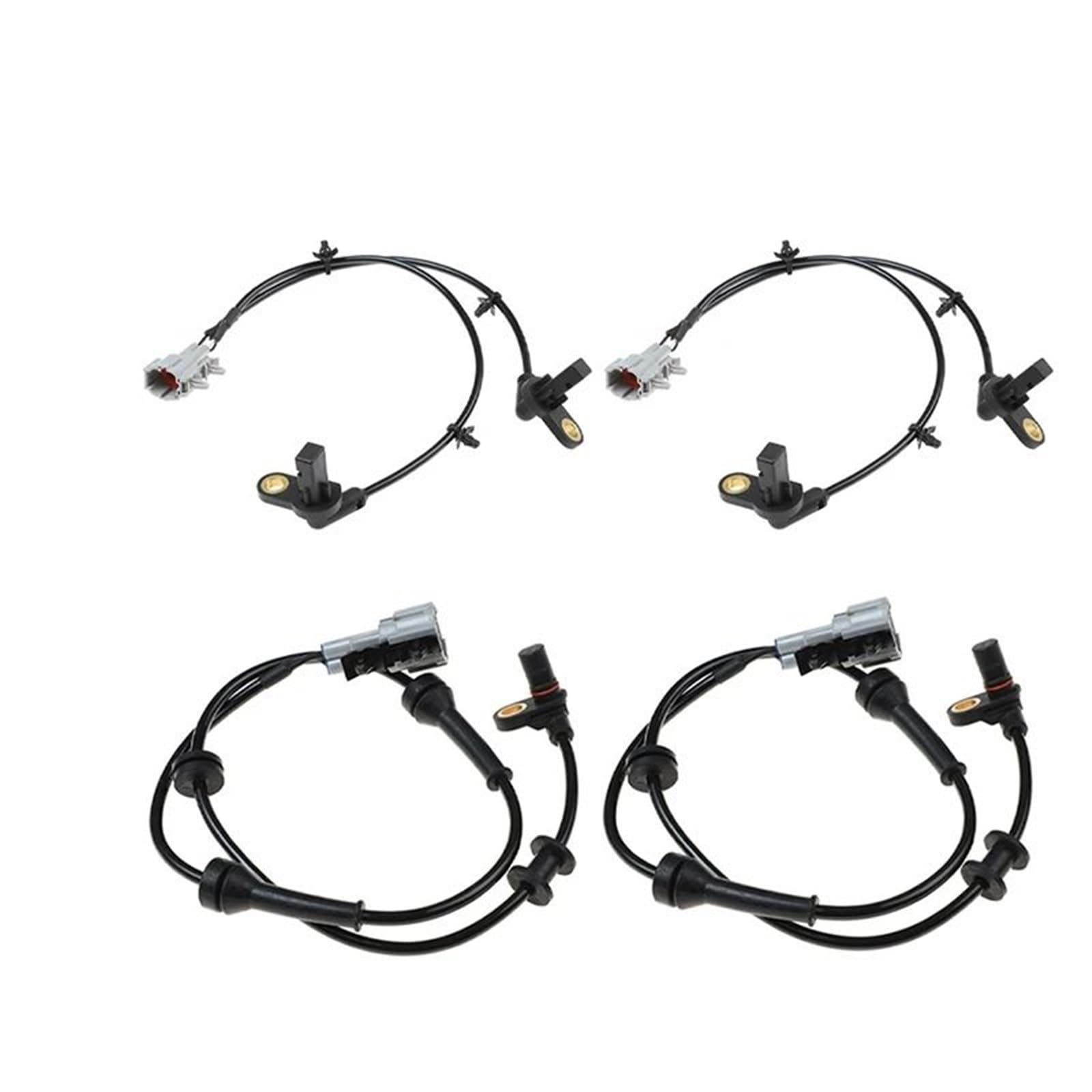 CHEFRU ABS Rad Drehzahl Sensor Kompatibel Mit Nissan Für Navara D40 Für Pathfinder R51 Vorne Hinten Links Rechts ABS-Radgeschwindigkeitssensor 47900-EA001 47910-EA025(4 pcs) von CHEFRU