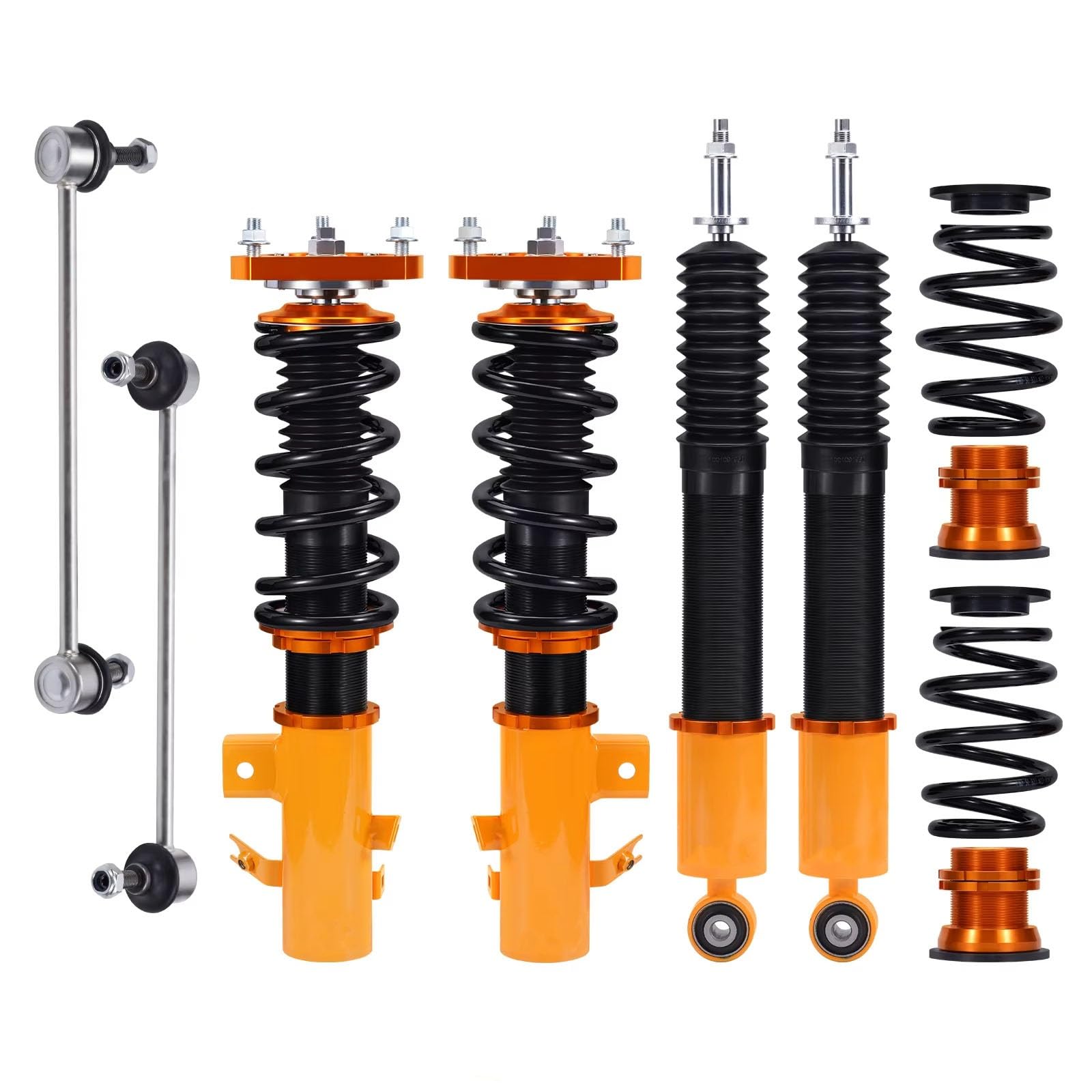 CHEFRU Fahrwerk Stoßdämpfer Kompatibel Mit Civic 2012 2013 2014 2015, Verstellbare Gewindefahrwerke, Schraubenfeder, Stoßdämpfer, Federbeine, Verstellbarer Dämpfer, Stoßdämpfer, Autozubehör von CHEFRU