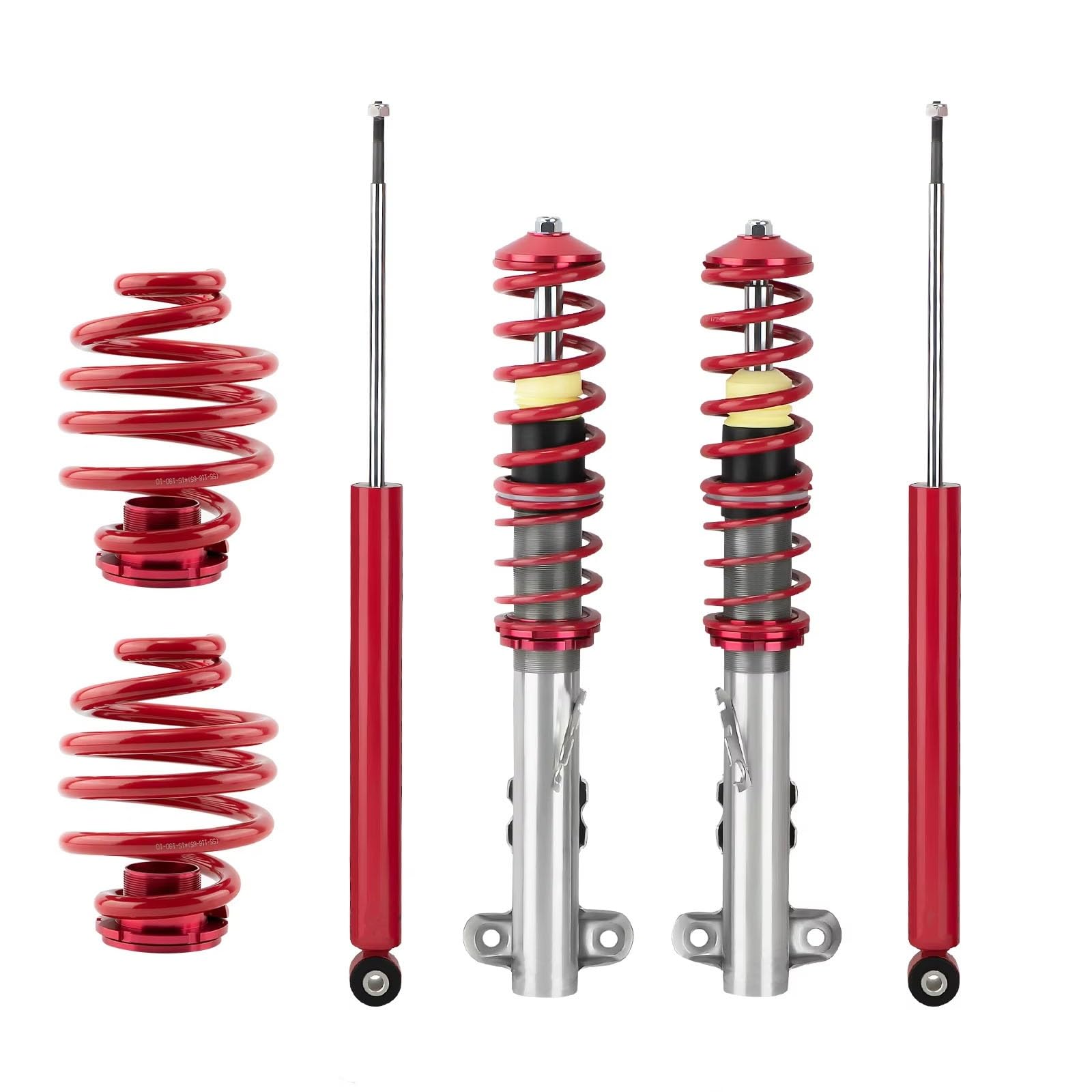 CHEFRU Fahrwerk Stoßdämpfer Kompatibel Mit Für 318is 316i 320i 323i 325i 328i 328is E36 2-türiges Coupé 1991–1999 Gewindefahrwerk Stoßdämpfer Gewindefahrwerk Feder Stoßdämpfer von CHEFRU