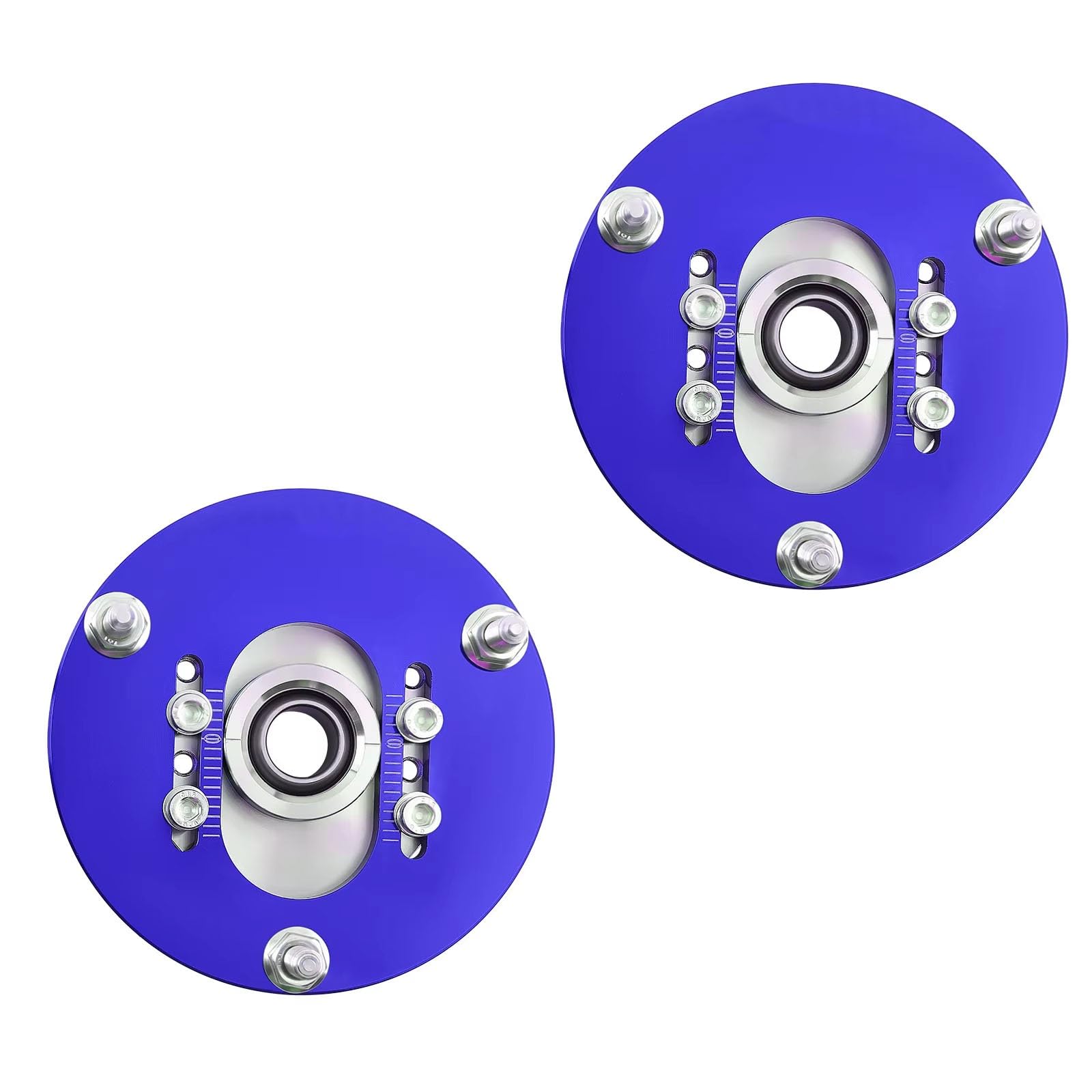 CHEFRU Fahrwerk Stoßdämpfer Kompatibel Mit Für 3er E46 1998–2005, Verstellbare Sturzplatten Für Die Obere Montage, Verstellbare Streben, Stoßdämpfer-Ersatz, Autozubehör(Blue) von CHEFRU