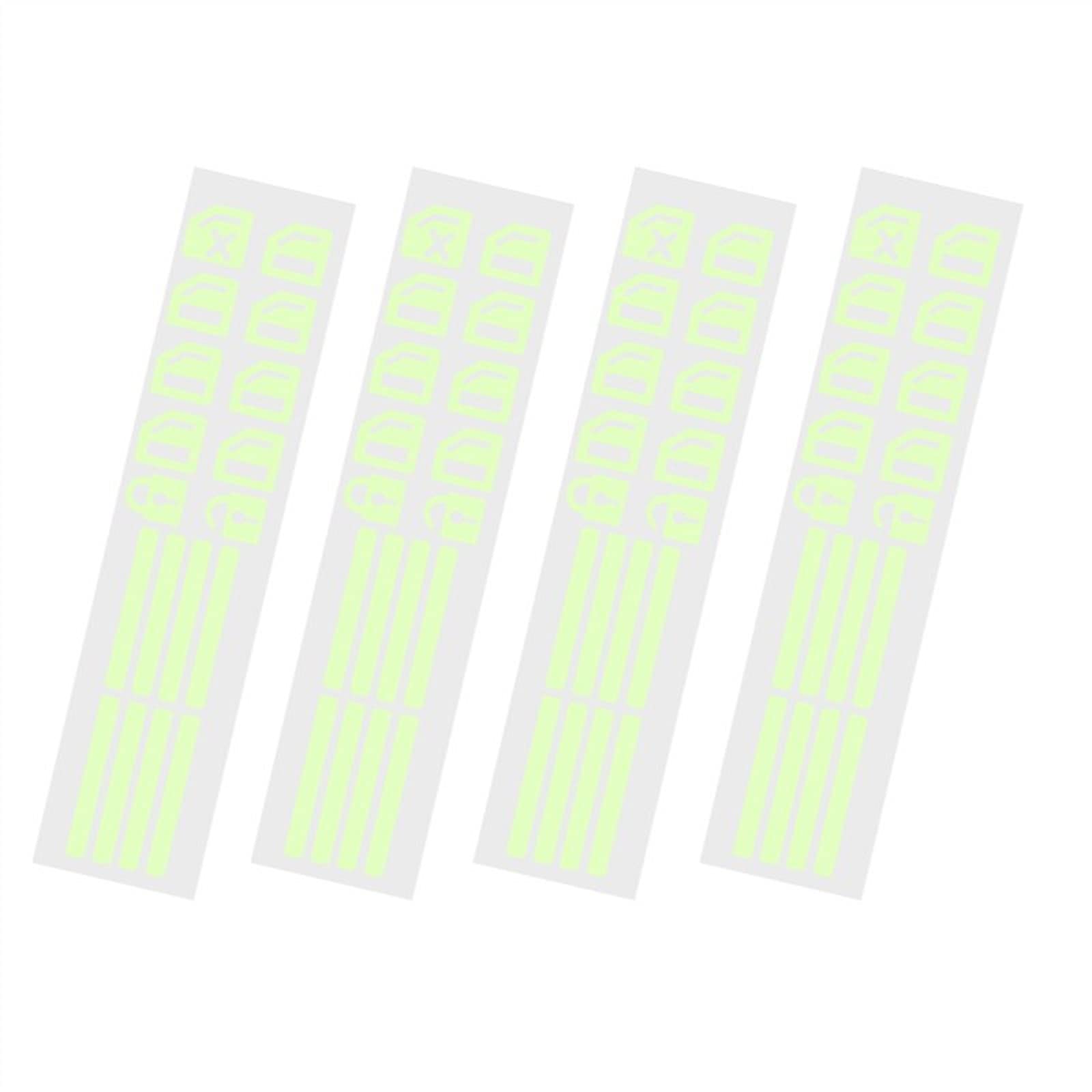 CHEFRU Fahrzeuginnenraum 4 X Autotür-Fensterheber-Knopf-Aufkleber Im Auto Funktionsschalter Auto-Aufkleber Grün/Orange/Blau(Green,4PCS) von CHEFRU