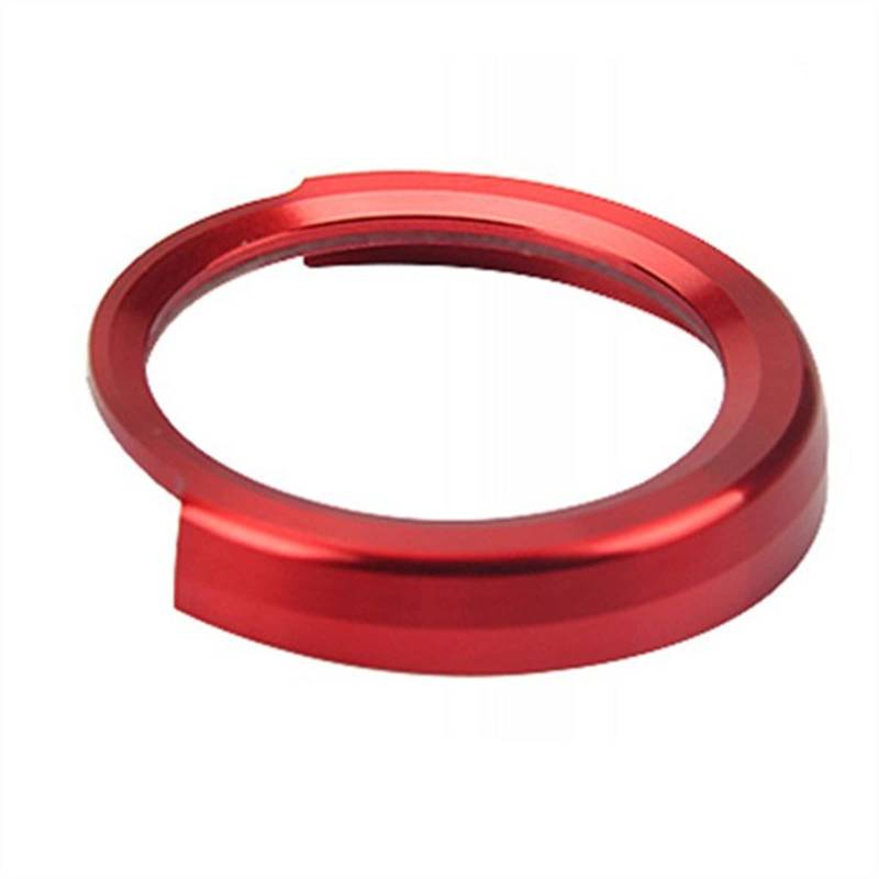 CHEFRU Fahrzeuginnenraum Auto EIN-Knopf-Start-Stopp-Schalter Ringe Knopfaufkleber Ringverkleidung Kompatibel Mit X1 2009 2010 2011 2012 2013 2014 2015(Red) von CHEFRU