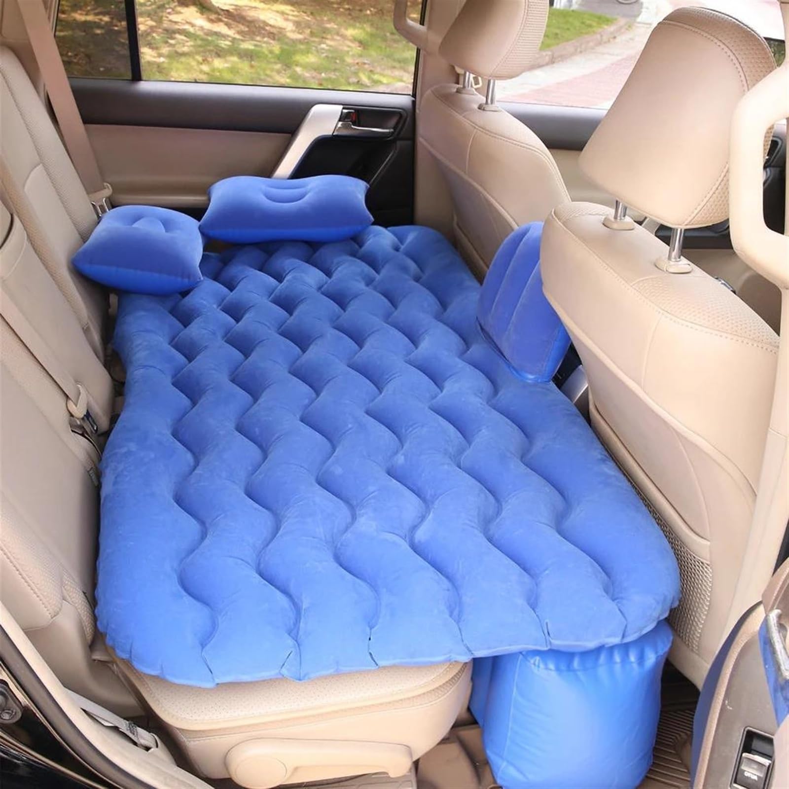 CHEFRU Kompatibel Mit Auto-SUV-MPV-Luftmatratze, Reisebett, Aufblasbare Matratze, Luftbett, Auto-Rücksitzsofa Für Den Innenraum des Autos, Mit Luftpumpe, 130 X 70 cm Luftmatratzen Auto(3) von CHEFRU