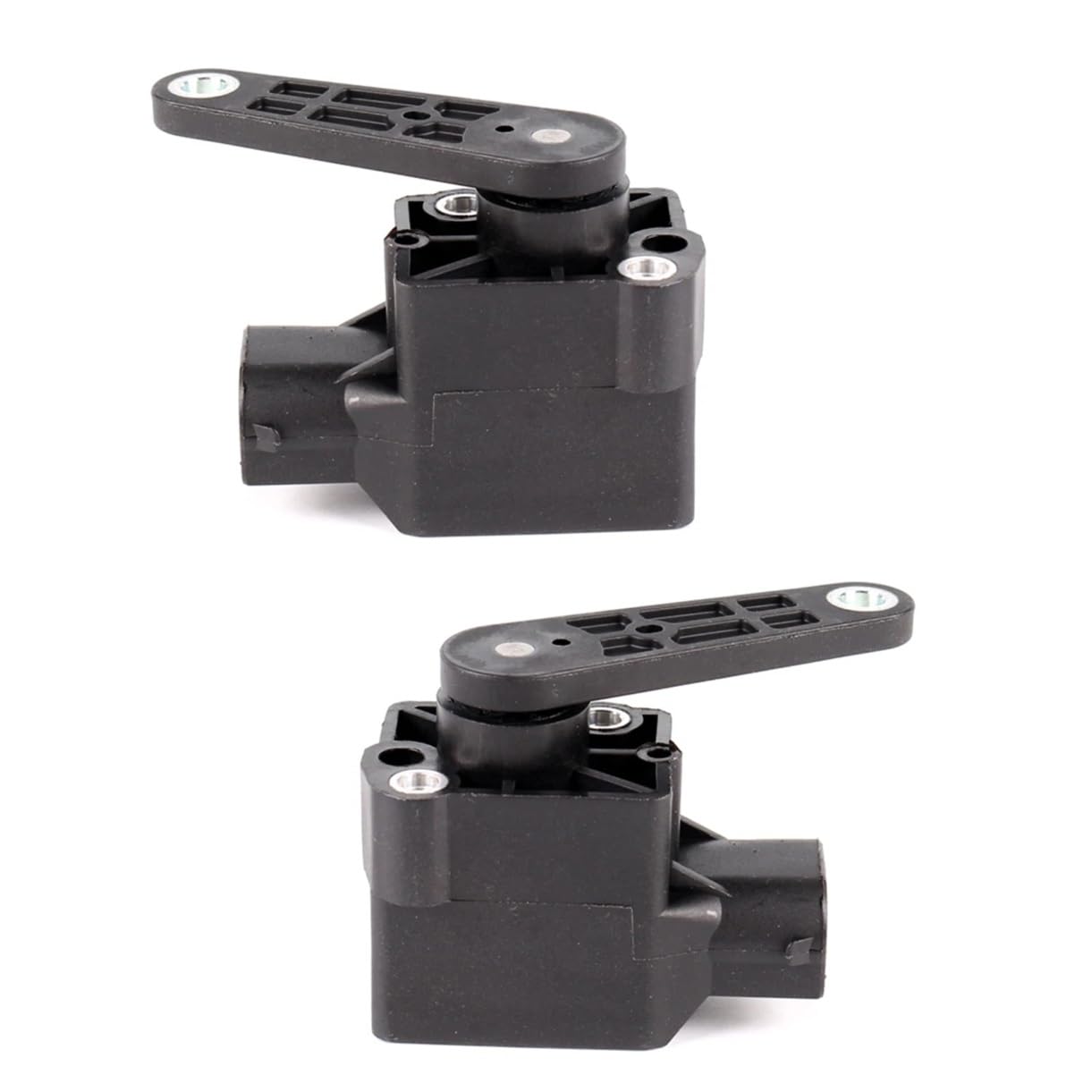 CHEFRU Kompatibel Mit Für 525xi 530xi 2006 2007 Für 528xi 535xi 2008 Suspension Ride Height Level Sensor 37140141444 37140141445 Autoteile(Front+Rear) von CHEFRU