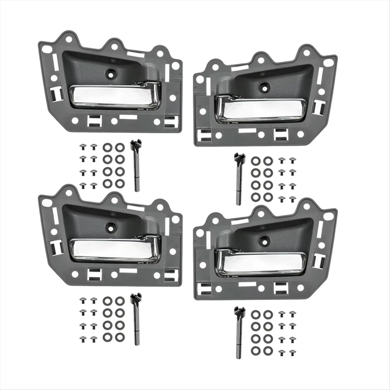 CHEFRU Kompatibel Mit Jeep Für Grand Für Cherokee 2005–2011 1JV461J3AA Auto-Innentürgriff-Reparatursatz Auto-Innentürgriff Griff Innentür von CHEFRU