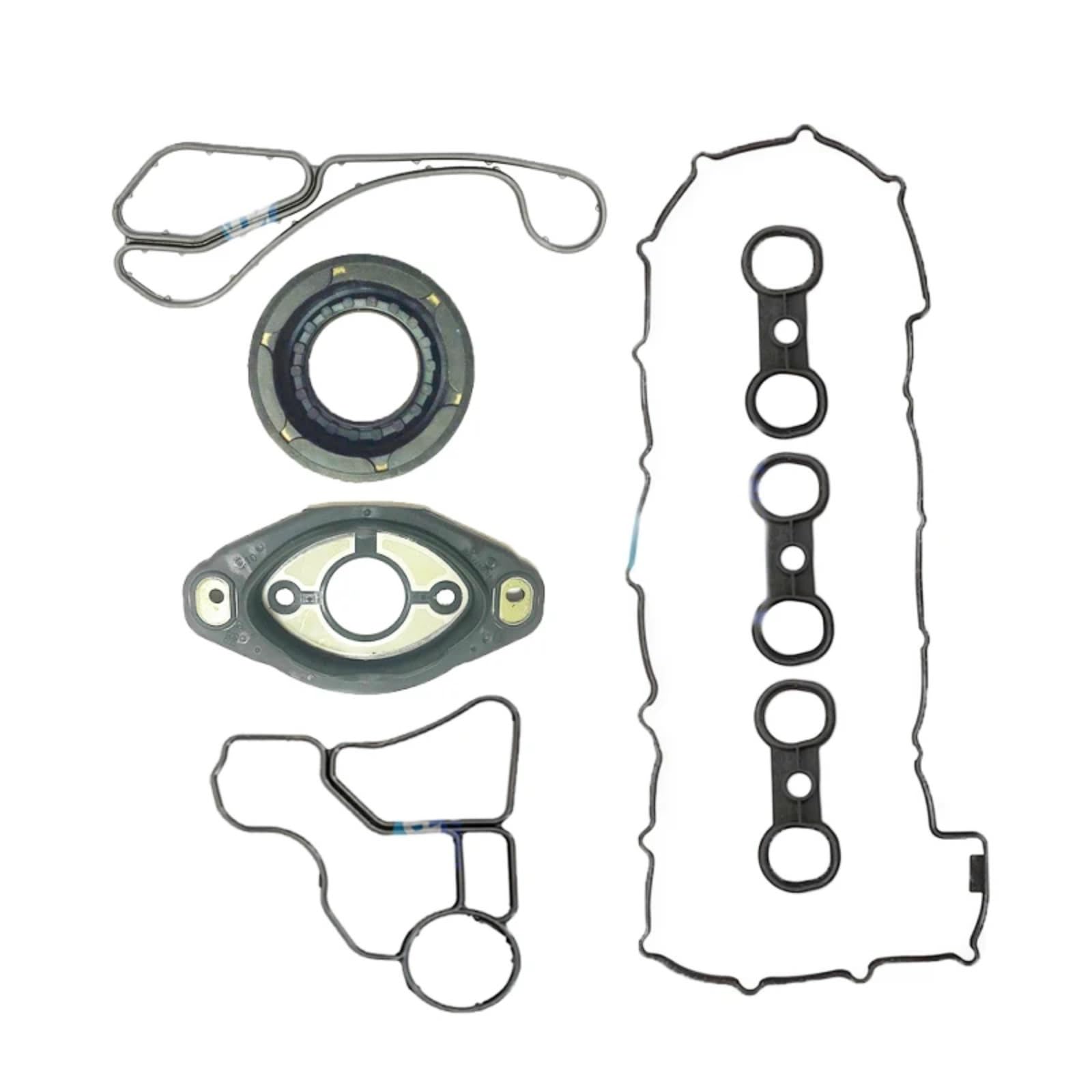 CHEFRU Motorventildeckeldichtung Kompatibel Mit Für E90 E91 E90 E93 323i 325I 328I 330I N52N OE: 11127582245 11127559311 Ventildeckeldichtung Nockenwellenversteller Öldichtungssatz von CHEFRU