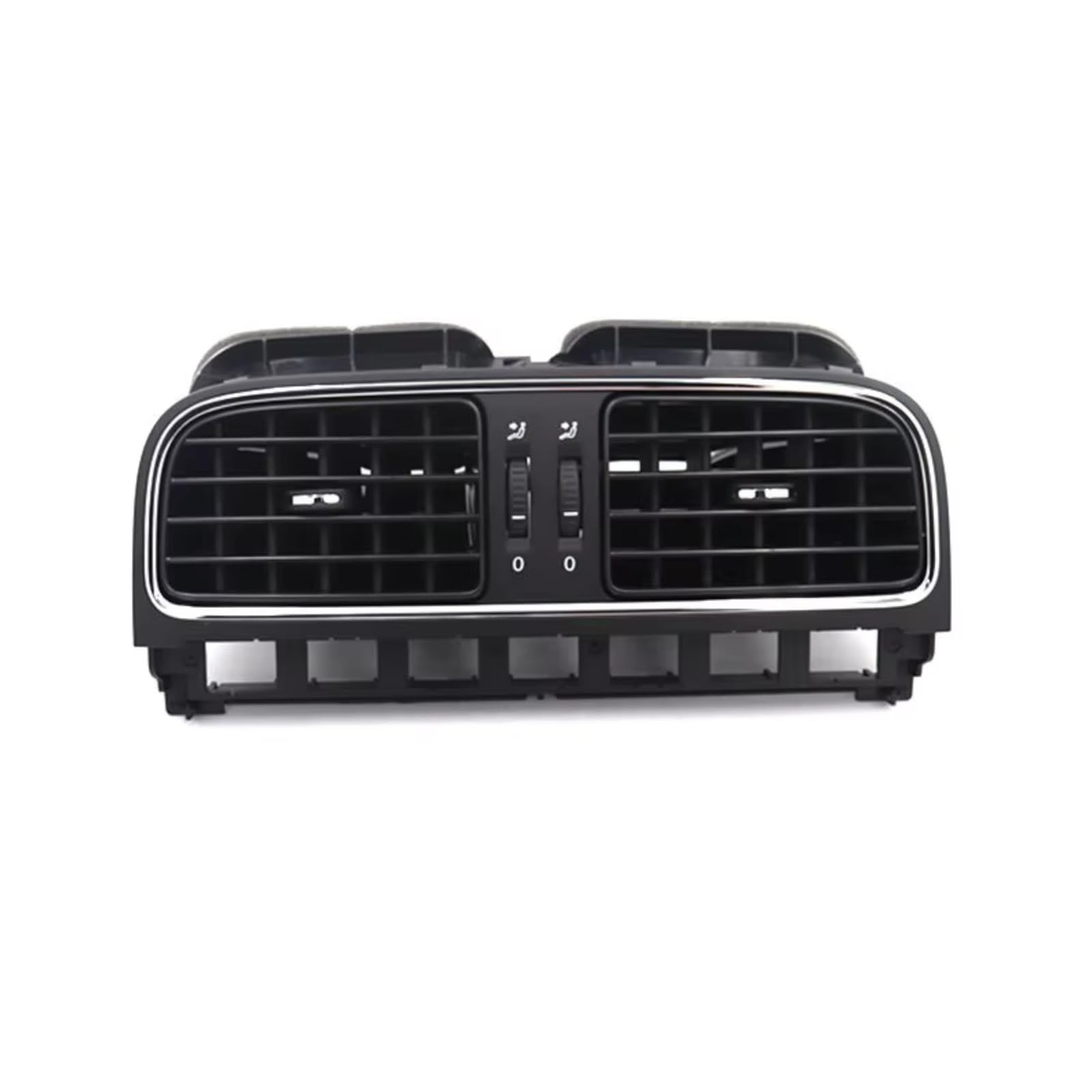 Entlüftungsauslass Kompatibel Mit Vw Für Cross Für Polo 5 6R Limousine 2011 2012 2013, Chrom Vorne Armaturenbrett AC Air Outlet Vent Trim 6R0 819 728 6R0 819 703 6R0 819 704(Central) von CHEFRU