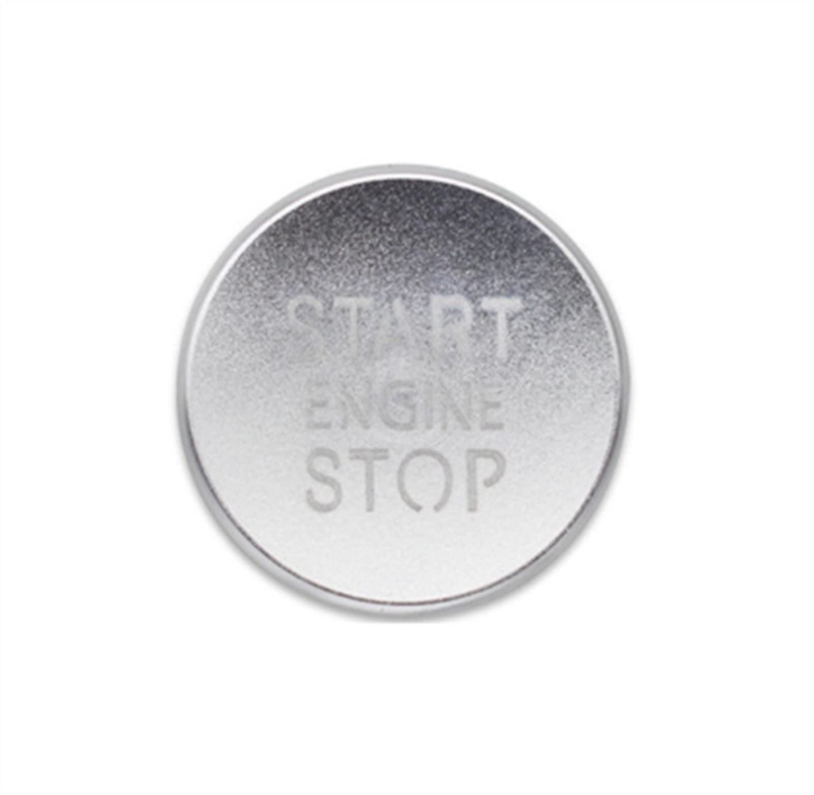 Fahrzeuginnenraum Kompatibel Mit A6 A7 C7 2011 2012-2016 2017 Auto EIN-Knopf-Start Motor-Start-Stopp-Schalter Druckknopf-Abdeckungs-Aufkleber(Silver) von CHEFRU